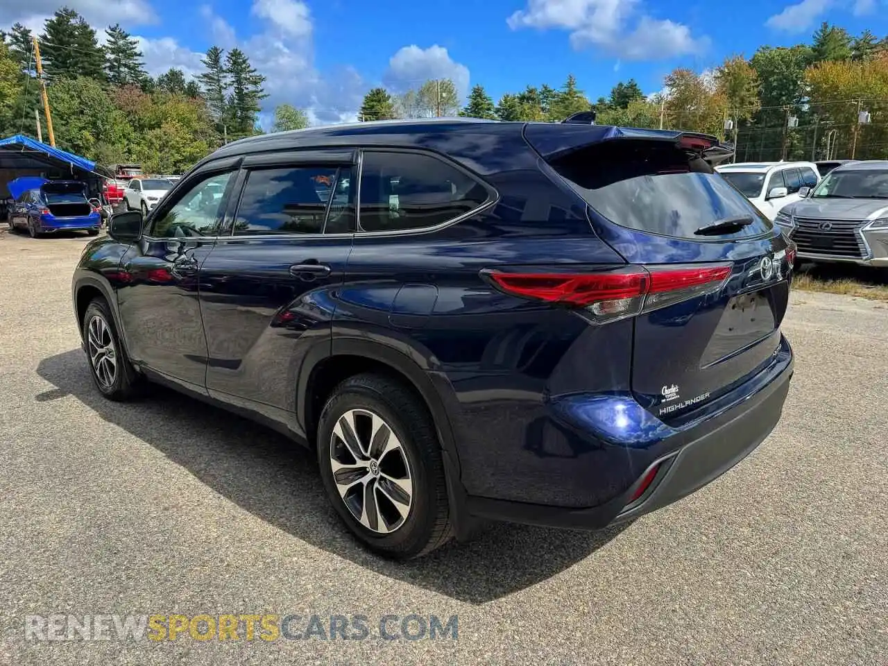 3 fotografías del automóvil dañado 5TDGZRBH6MS553797 TOYOTA HIGHLANDER 2021