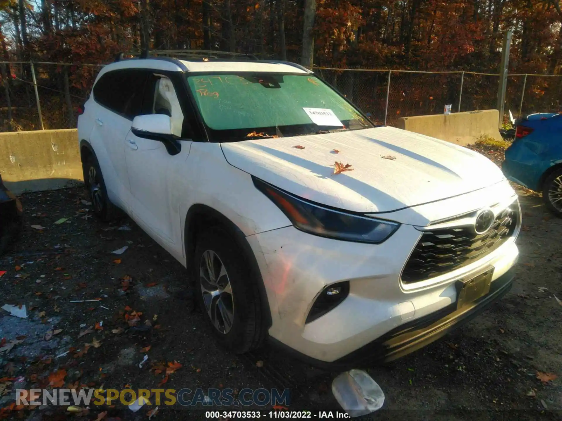 1 Photograph of a damaged car 5TDGZRBH7MS062297 TOYOTA HIGHLANDER 2021