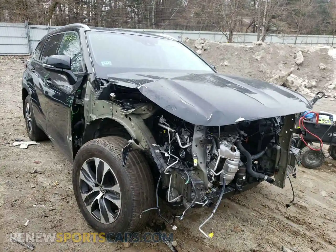 1 Photograph of a damaged car 5TDGZRBH7MS074434 TOYOTA HIGHLANDER 2021