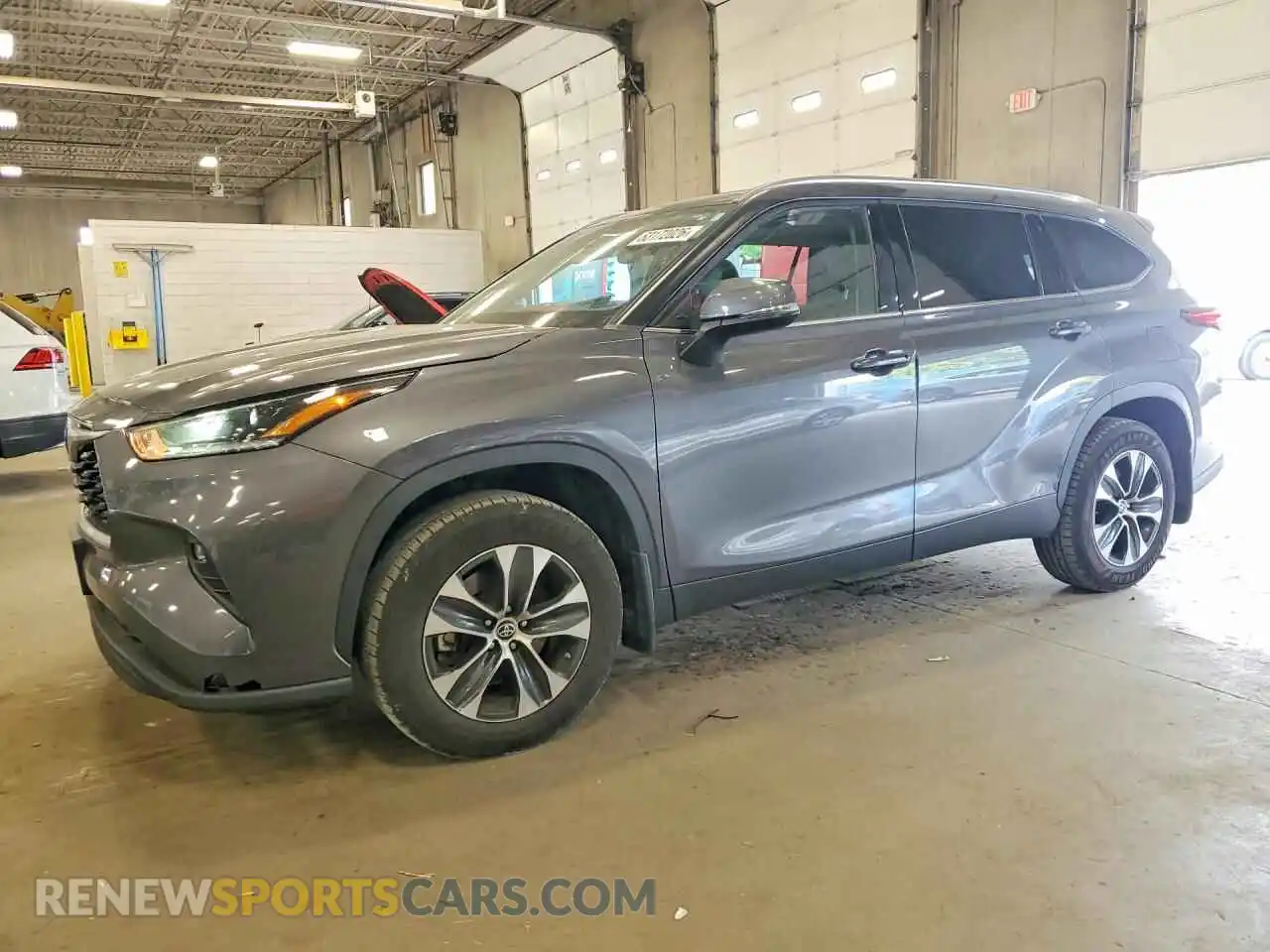 1 Photograph of a damaged car 5TDGZRBH7MS116519 TOYOTA HIGHLANDER 2021