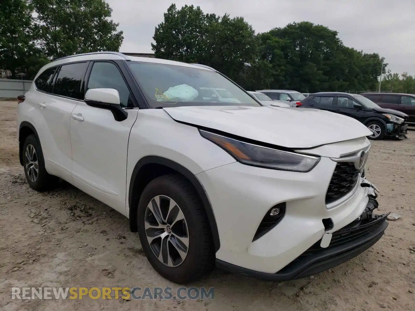 1 fotografías del automóvil dañado 5TDGZRBH7MS123163 TOYOTA HIGHLANDER 2021