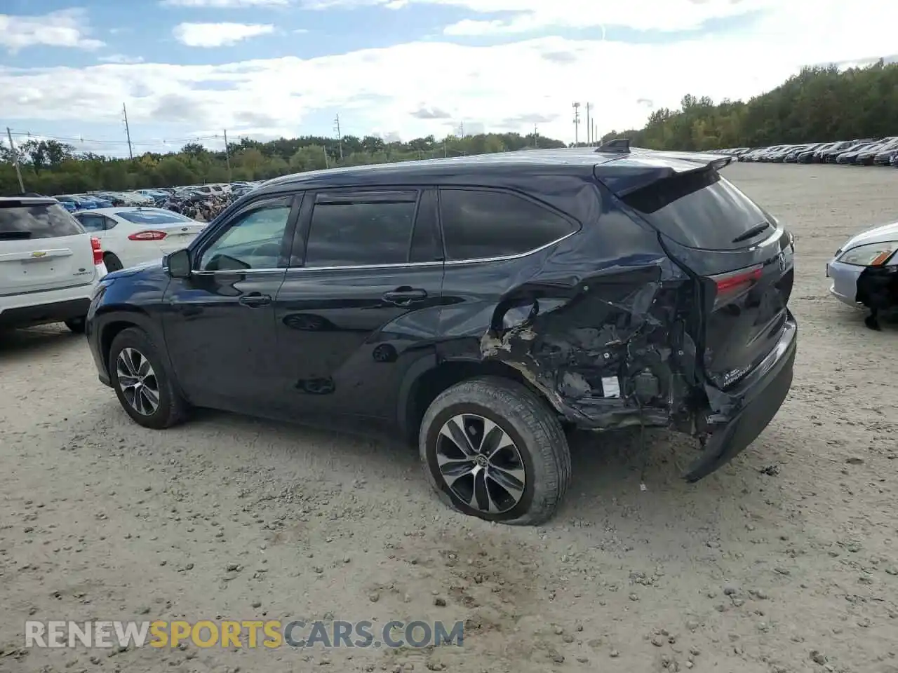 2 Photograph of a damaged car 5TDGZRBH7MS124989 TOYOTA HIGHLANDER 2021