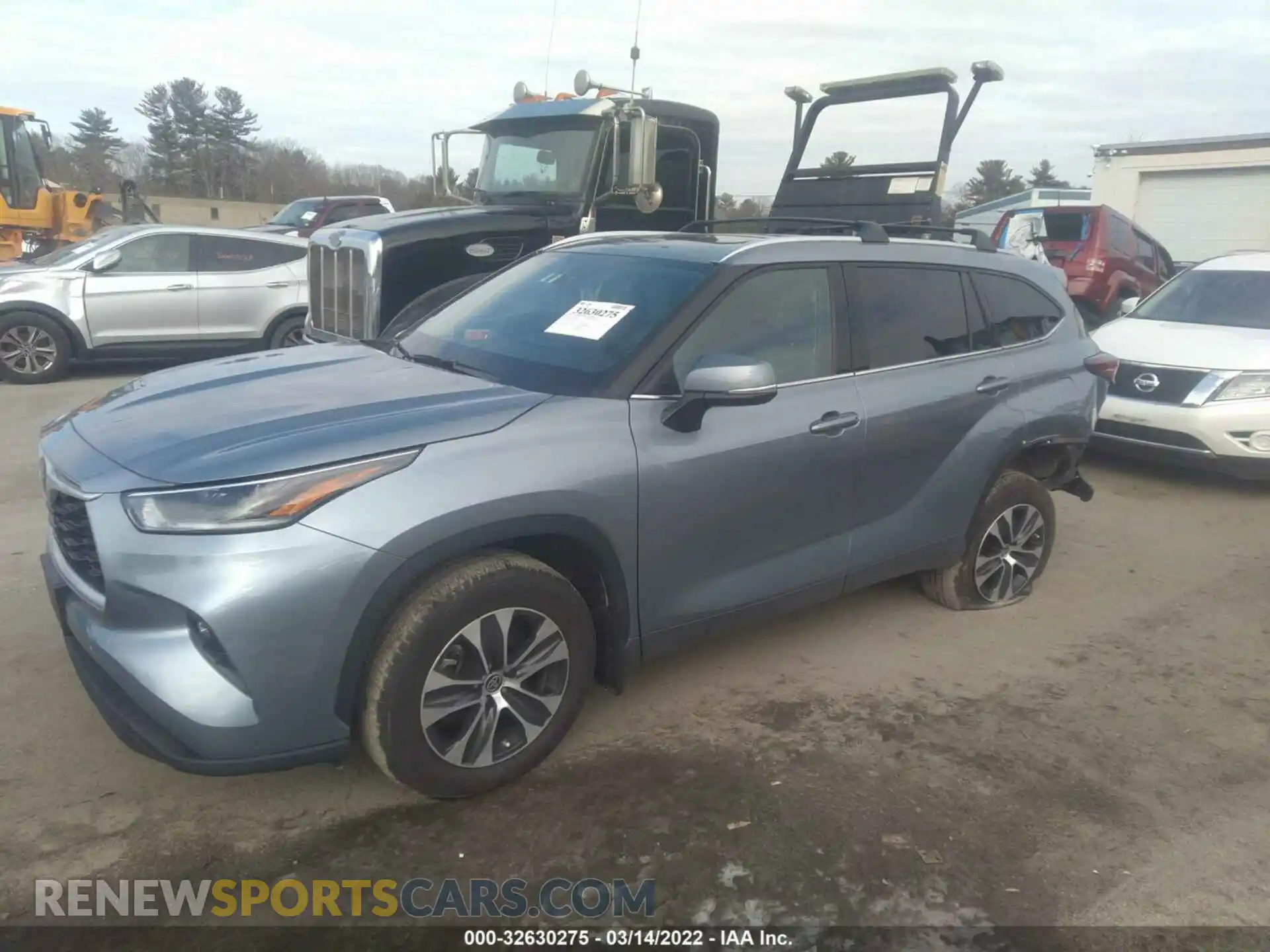 2 Photograph of a damaged car 5TDGZRBH7MS153604 TOYOTA HIGHLANDER 2021