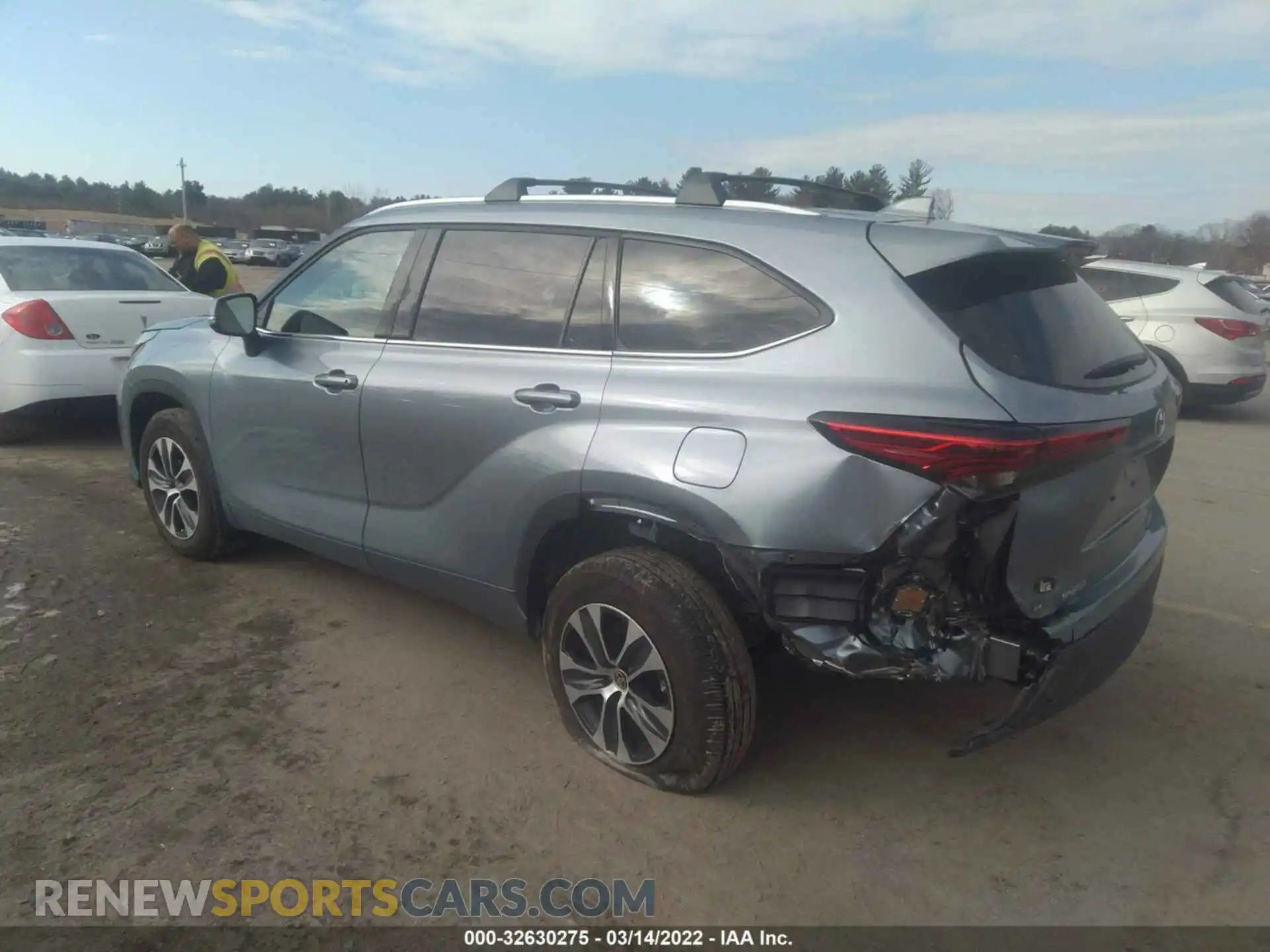 3 Photograph of a damaged car 5TDGZRBH7MS153604 TOYOTA HIGHLANDER 2021