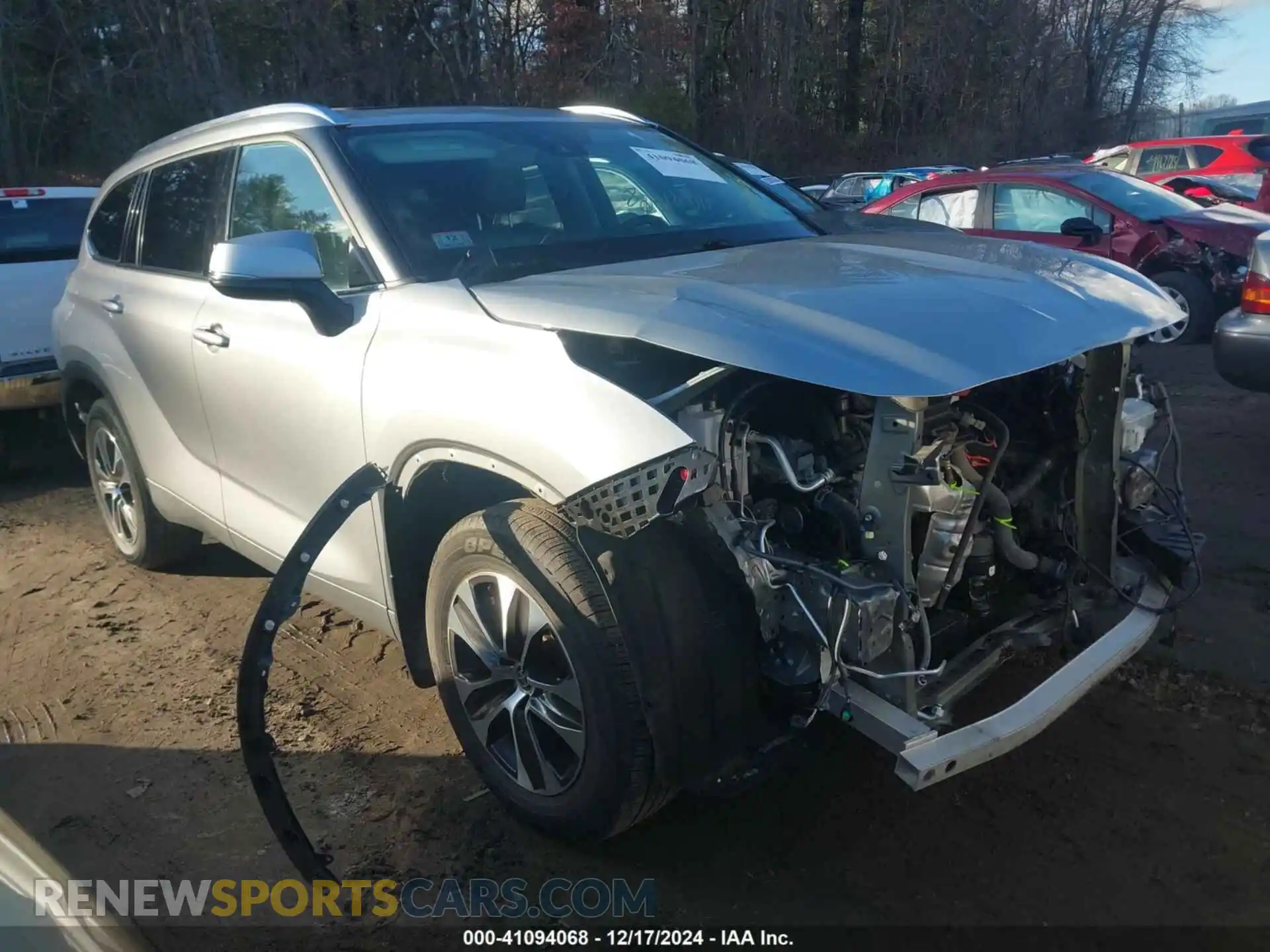 1 Photograph of a damaged car 5TDGZRBH7MS157426 TOYOTA HIGHLANDER 2021