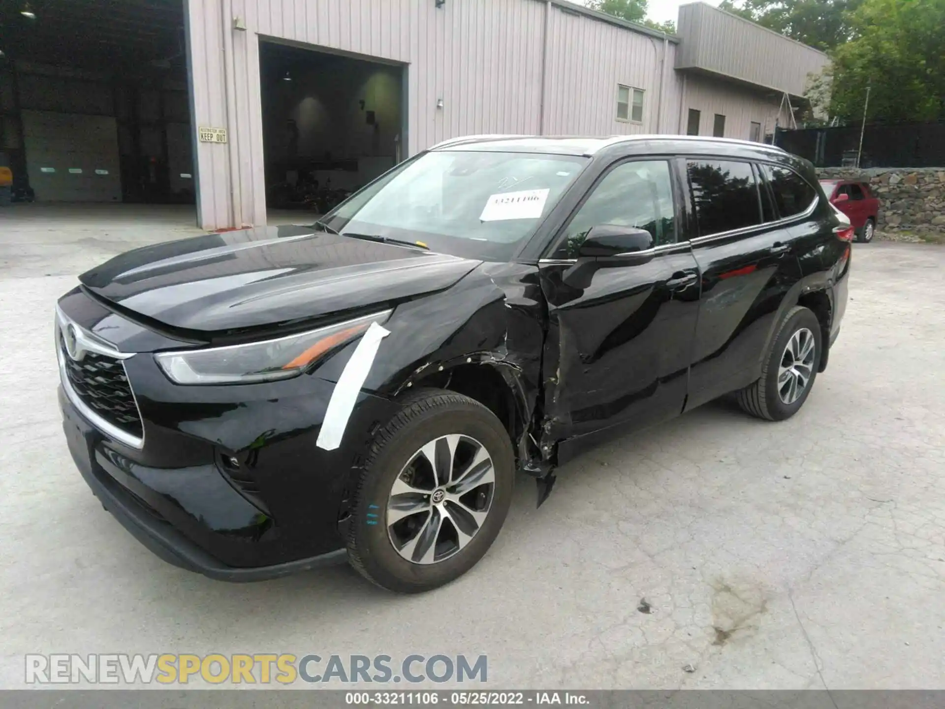 2 Photograph of a damaged car 5TDGZRBH7MS525104 TOYOTA HIGHLANDER 2021