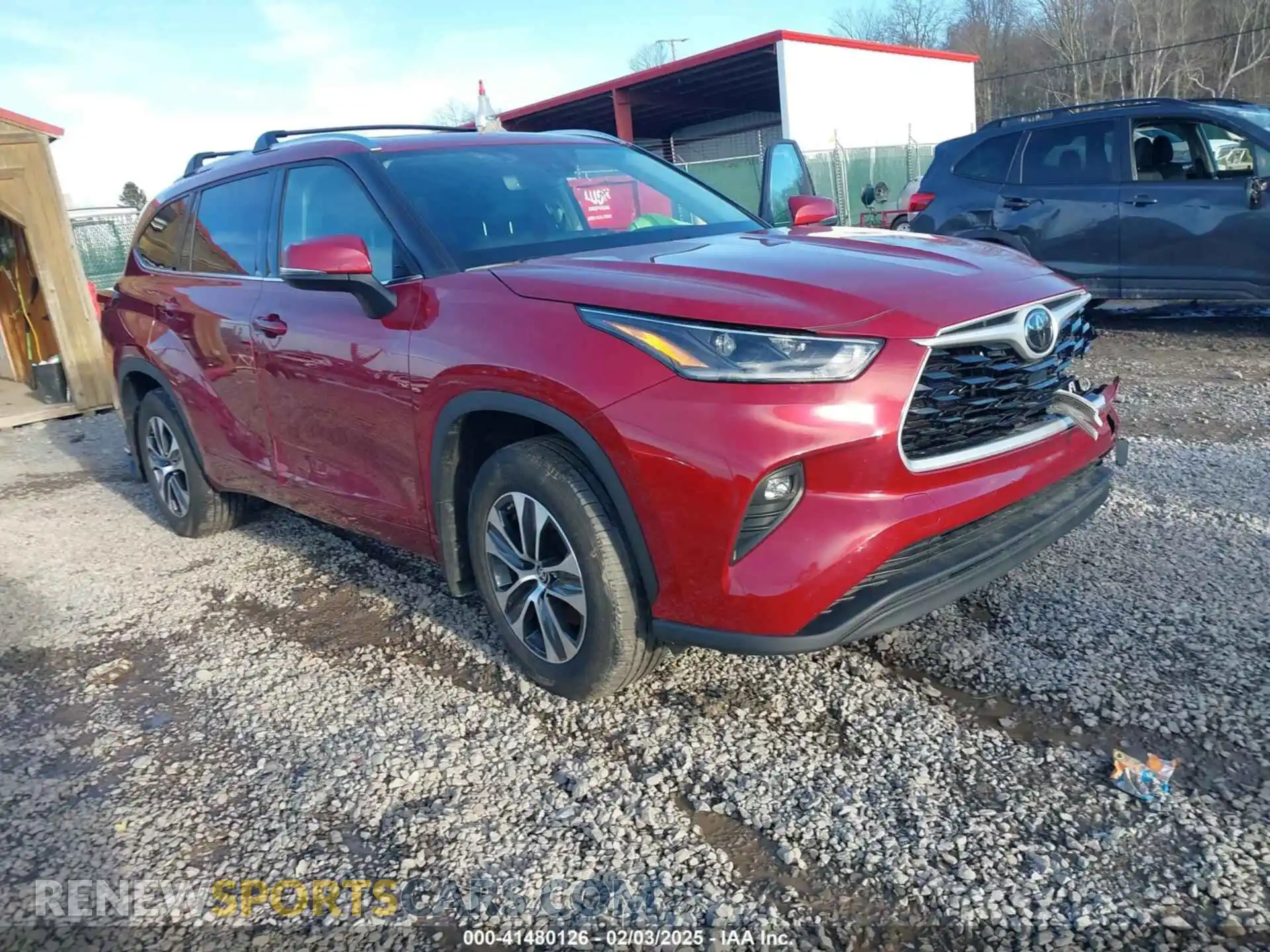1 Photograph of a damaged car 5TDGZRBH7MS528004 TOYOTA HIGHLANDER 2021