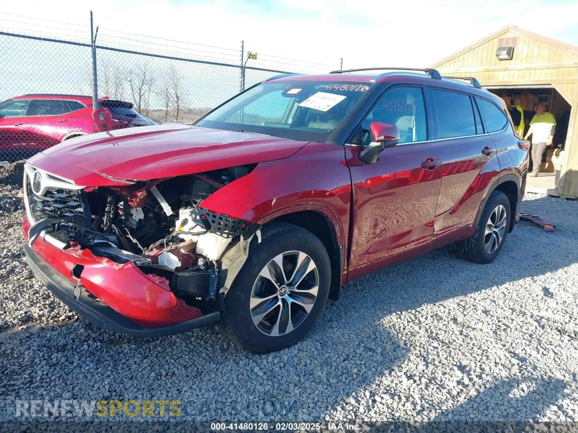 2 Photograph of a damaged car 5TDGZRBH7MS528004 TOYOTA HIGHLANDER 2021