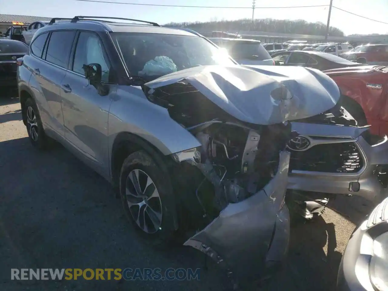 1 Фотография поврежденного автомобиля 5TDGZRBH7MS528147 TOYOTA HIGHLANDER 2021