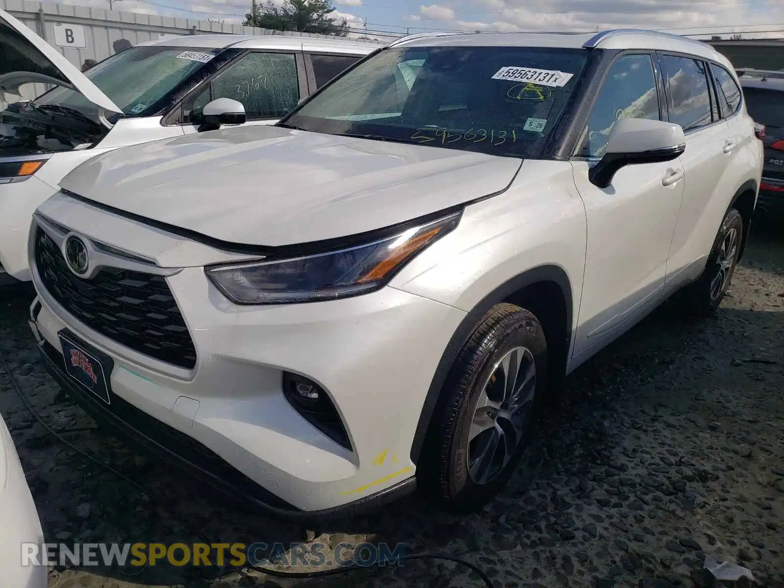2 Photograph of a damaged car 5TDGZRBH7MS541027 TOYOTA HIGHLANDER 2021