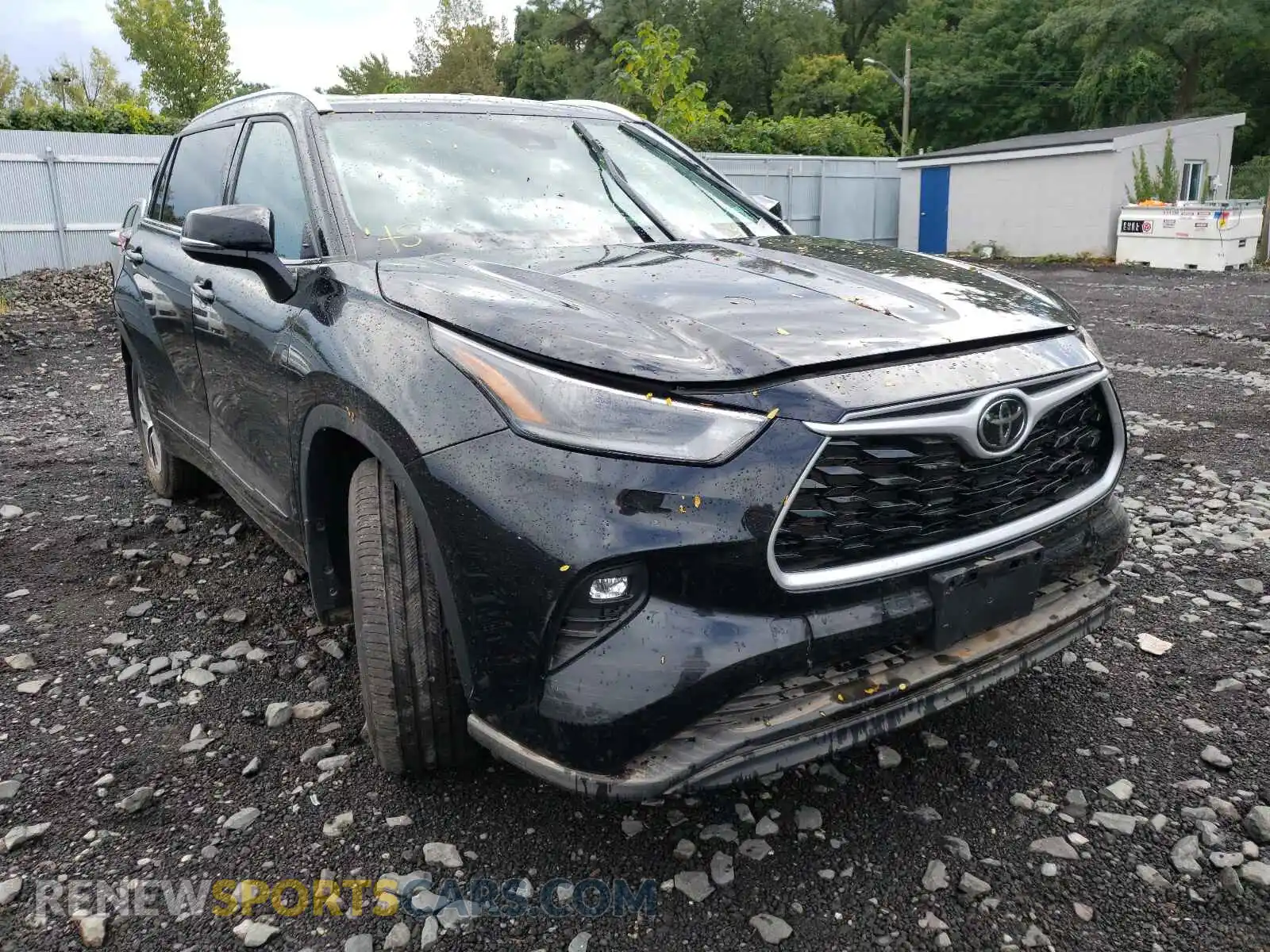 1 Photograph of a damaged car 5TDGZRBH7MS542372 TOYOTA HIGHLANDER 2021
