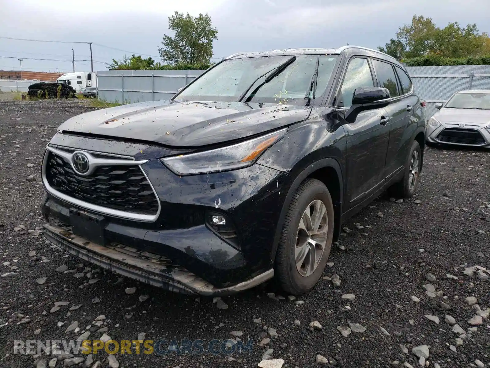 2 Photograph of a damaged car 5TDGZRBH7MS542372 TOYOTA HIGHLANDER 2021