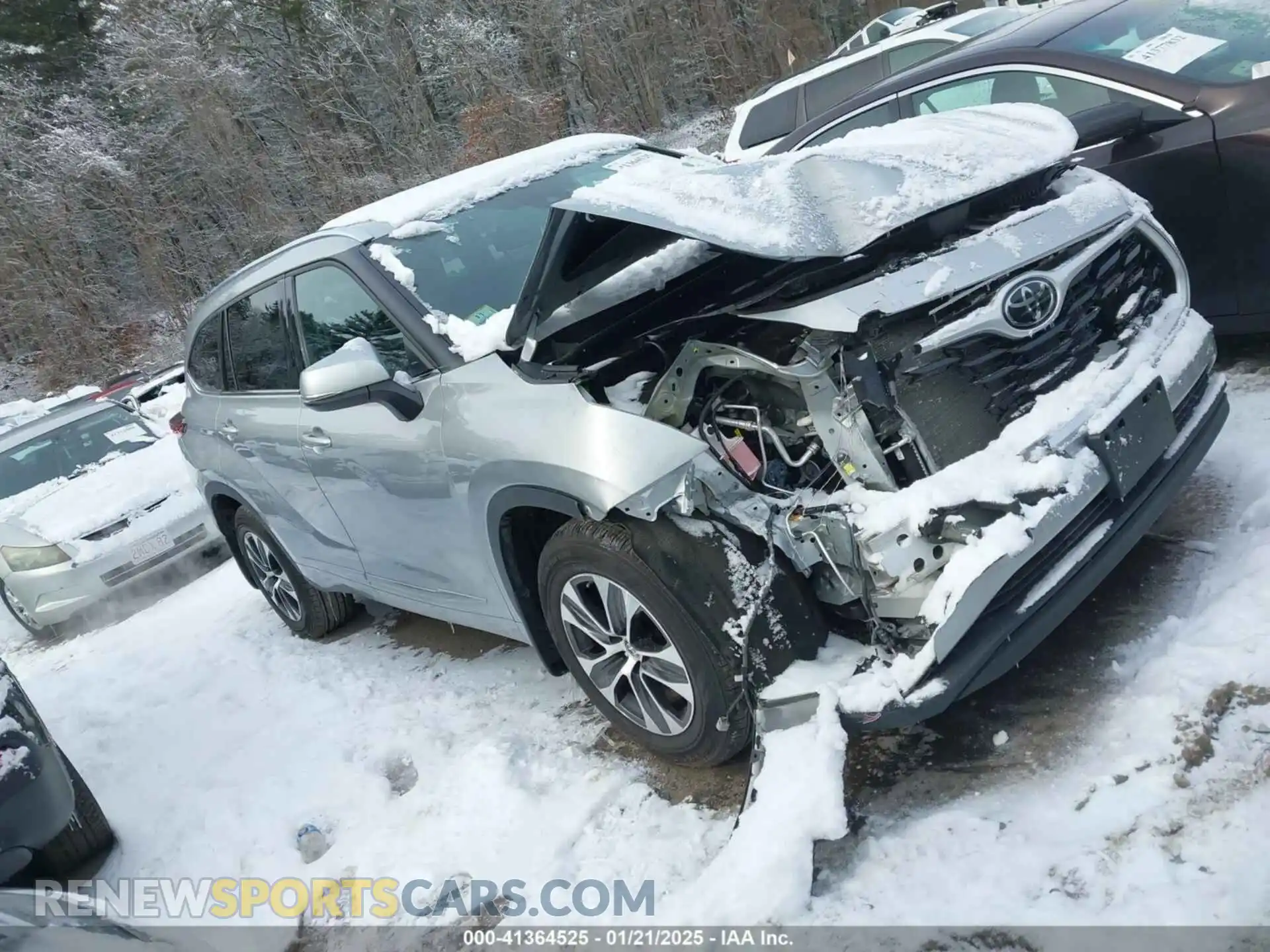 1 Photograph of a damaged car 5TDGZRBH7MS547443 TOYOTA HIGHLANDER 2021