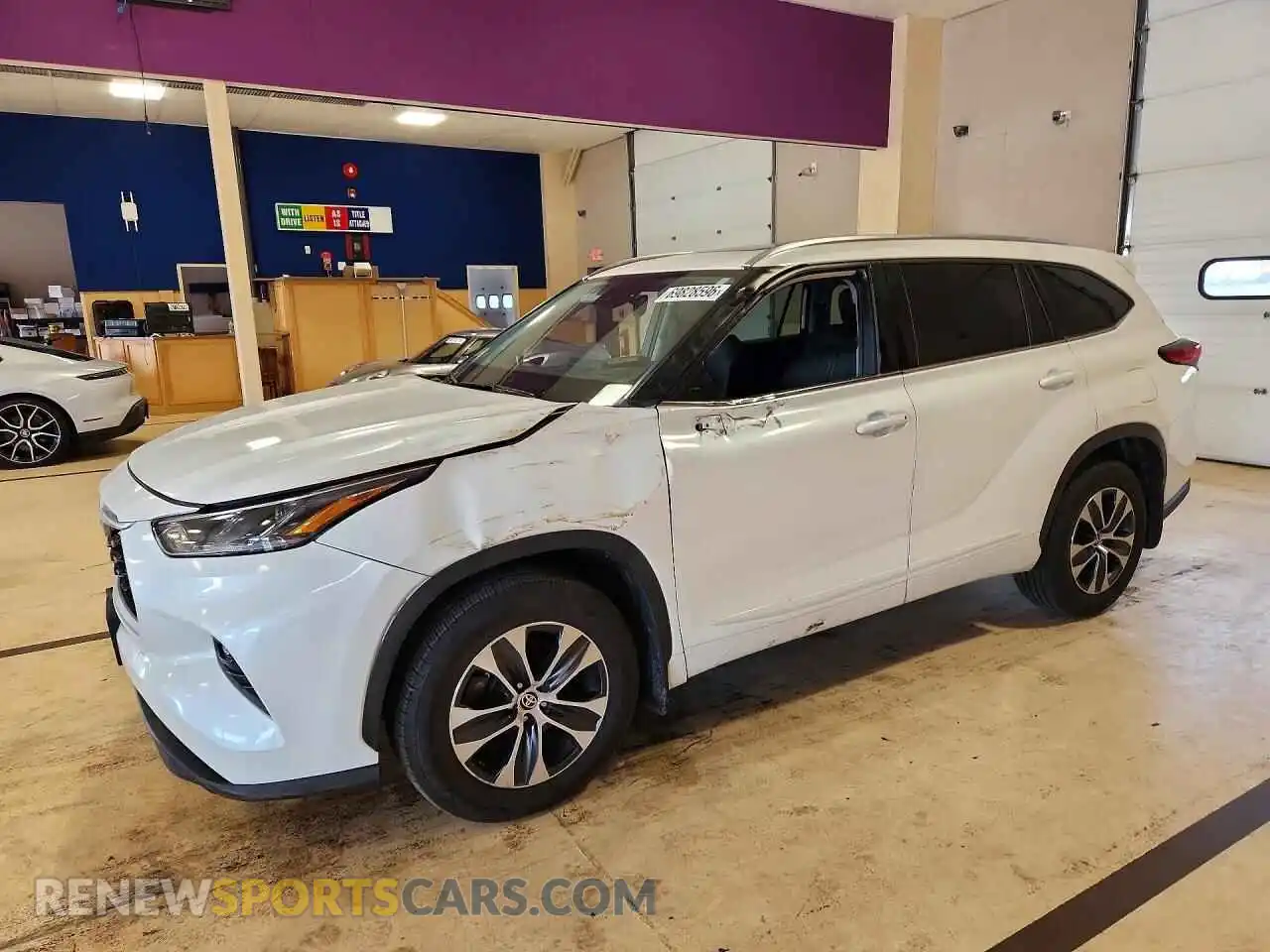 1 fotografías del automóvil dañado 5TDGZRBH8MS057769 TOYOTA HIGHLANDER 2021