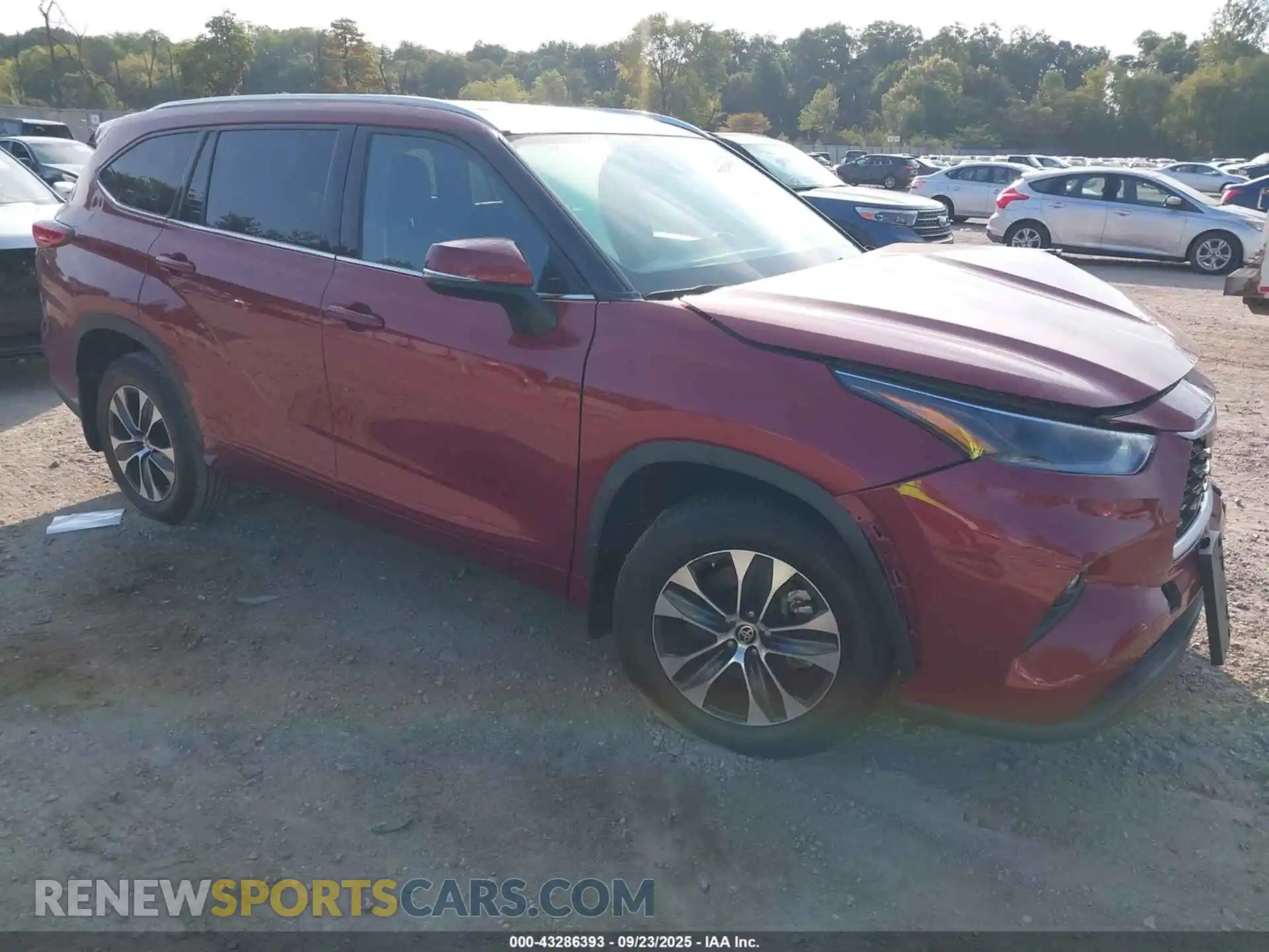 1 Photograph of a damaged car 5TDGZRBH8MS058131 TOYOTA HIGHLANDER 2021