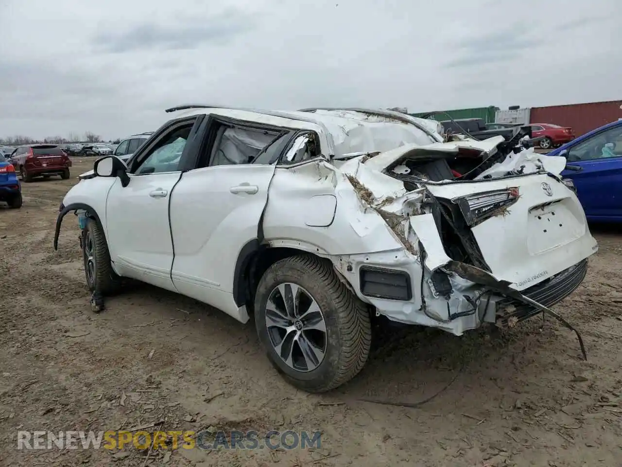 2 Photograph of a damaged car 5TDGZRBH8MS134639 TOYOTA HIGHLANDER 2021
