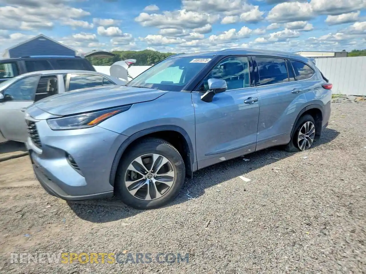 1 fotografías del automóvil dañado 5TDGZRBH8MS138125 TOYOTA HIGHLANDER 2021
