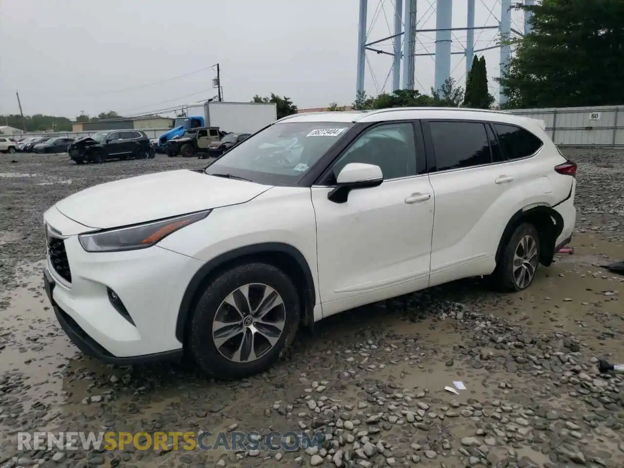 1 Photograph of a damaged car 5TDGZRBH8MS527170 TOYOTA HIGHLANDER 2021