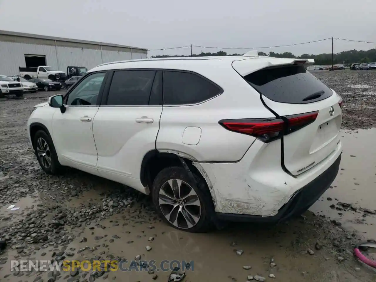 2 Photograph of a damaged car 5TDGZRBH8MS527170 TOYOTA HIGHLANDER 2021