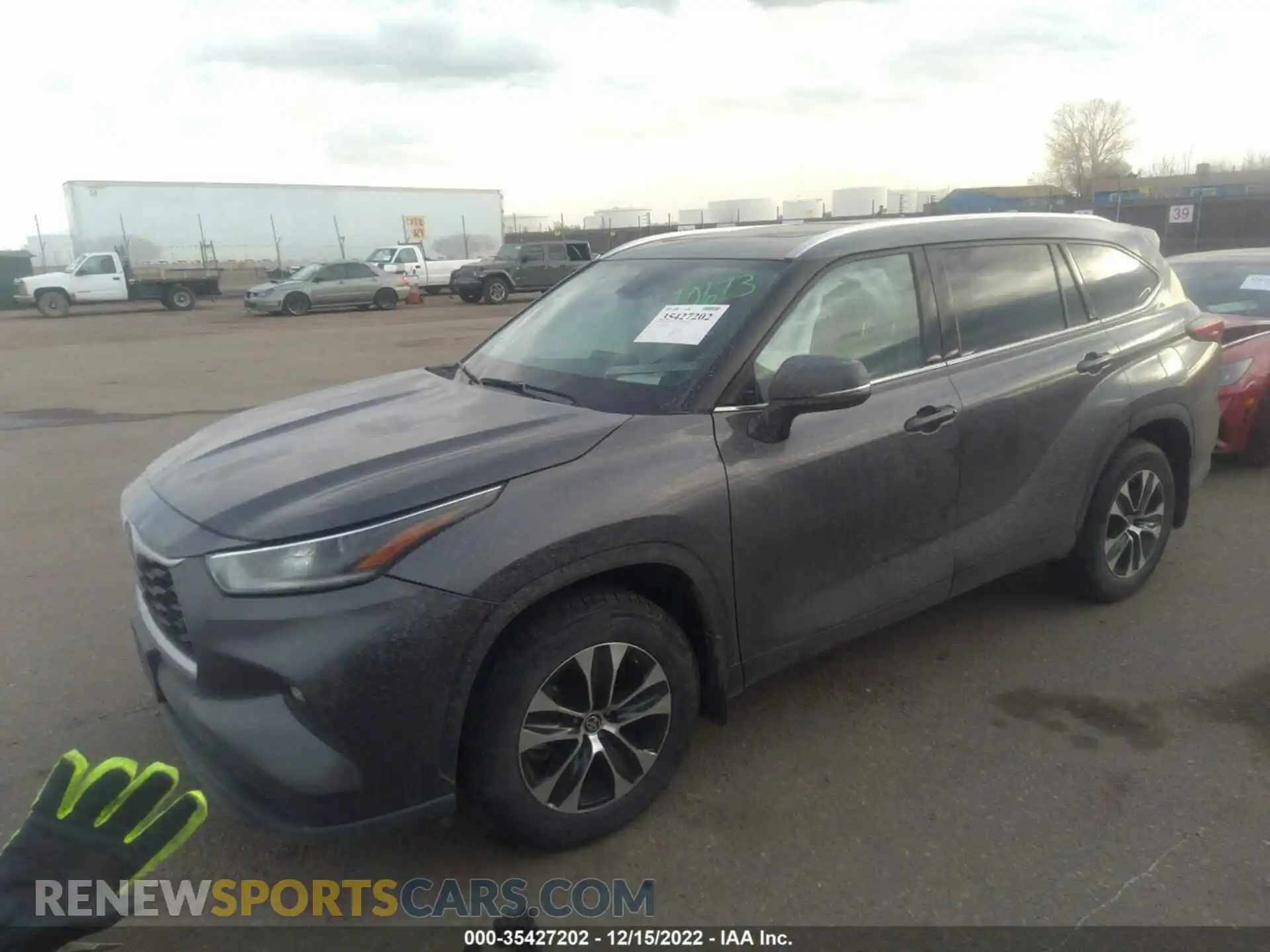2 Photograph of a damaged car 5TDGZRBH8MS544308 TOYOTA HIGHLANDER 2021