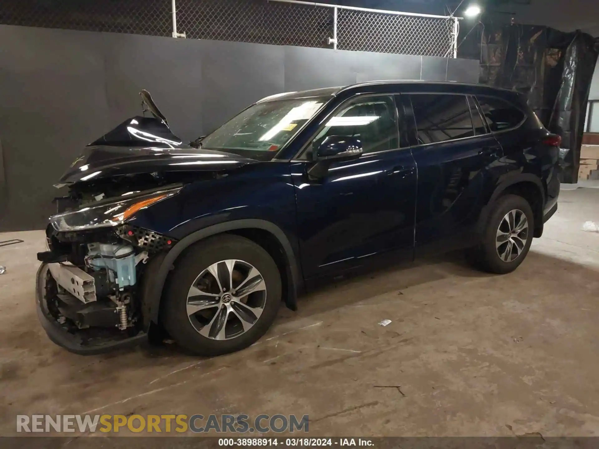 2 Photograph of a damaged car 5TDGZRBH8MS545703 TOYOTA HIGHLANDER 2021