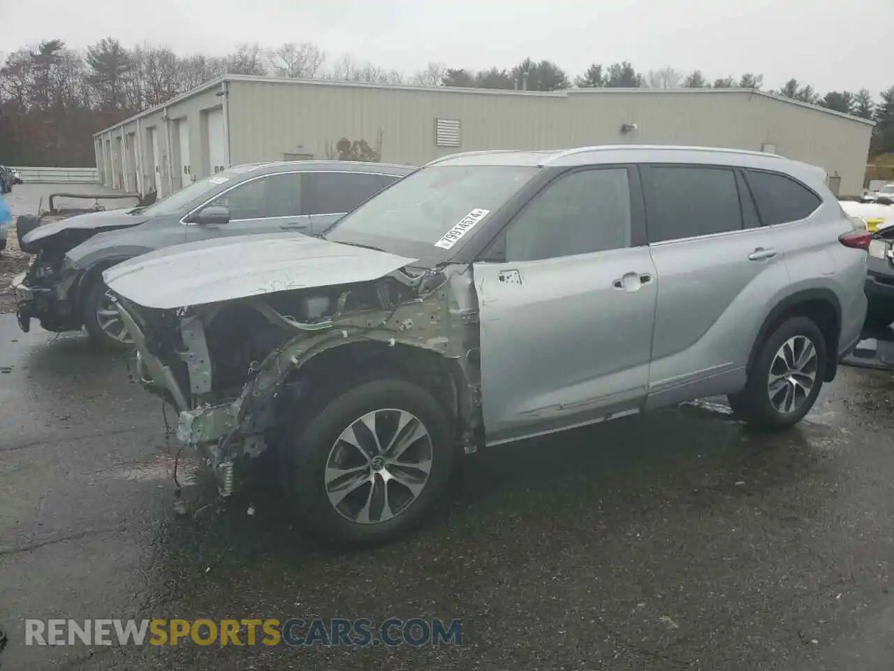 1 Photograph of a damaged car 5TDGZRBH8MS548035 TOYOTA HIGHLANDER 2021