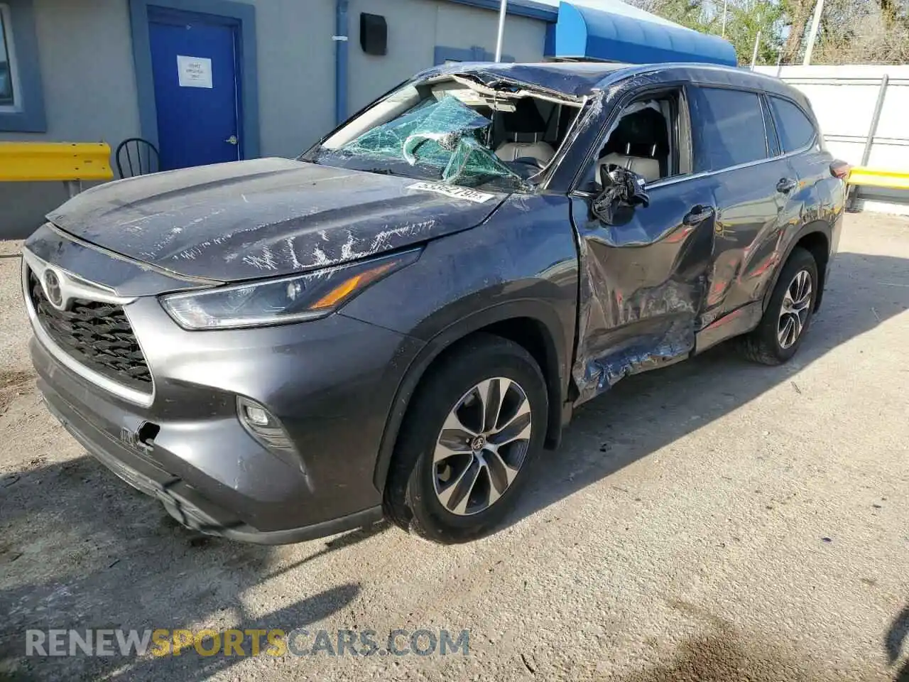 1 fotografías del automóvil dañado 5TDGZRBH8MS548567 TOYOTA HIGHLANDER 2021