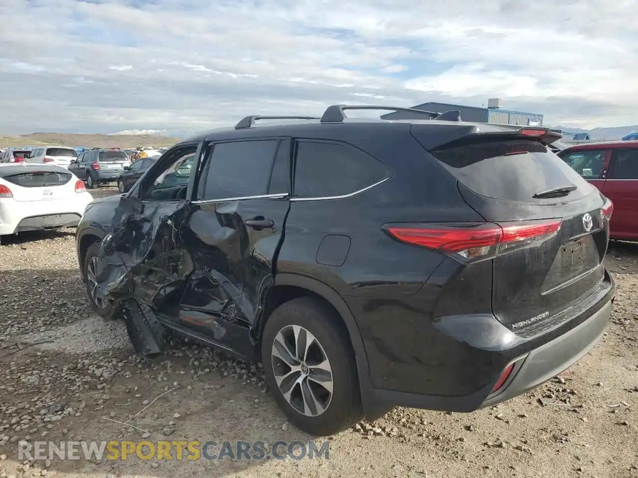 2 Photograph of a damaged car 5TDGZRBH9MS071938 TOYOTA HIGHLANDER 2021