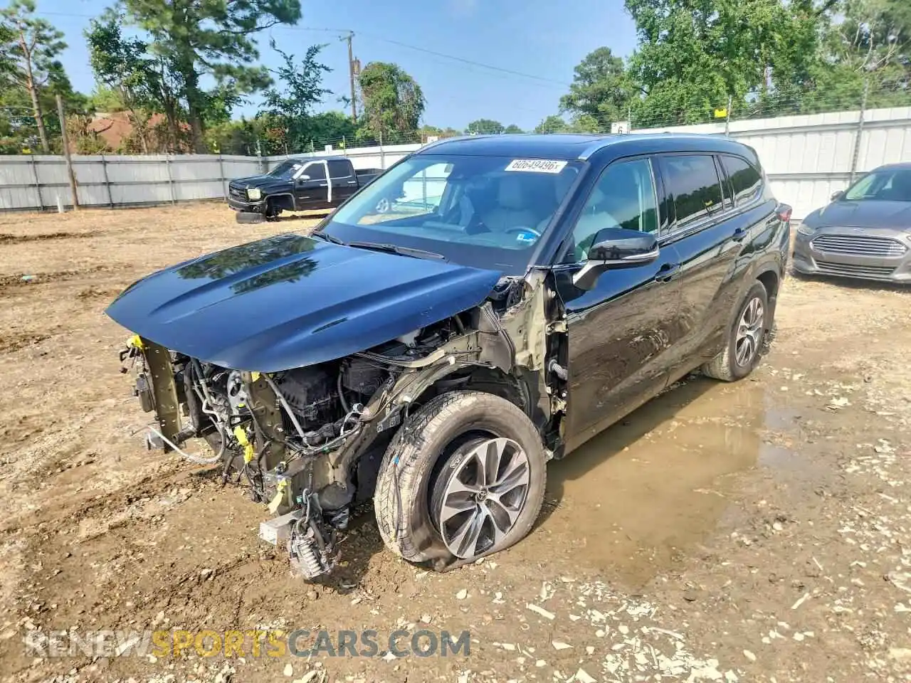 1 Фотография поврежденного автомобиля 5TDGZRBH9MS094491 TOYOTA HIGHLANDER 2021
