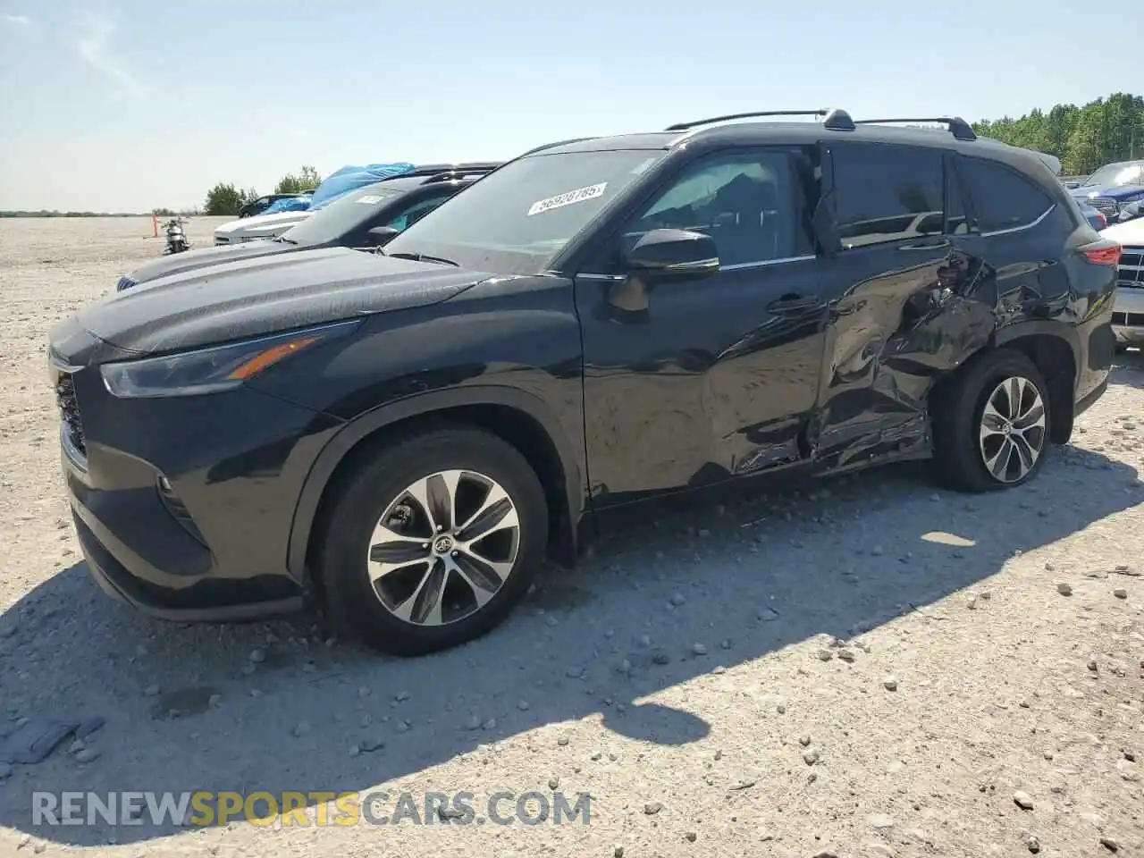 1 Photograph of a damaged car 5TDGZRBH9MS122161 TOYOTA HIGHLANDER 2021
