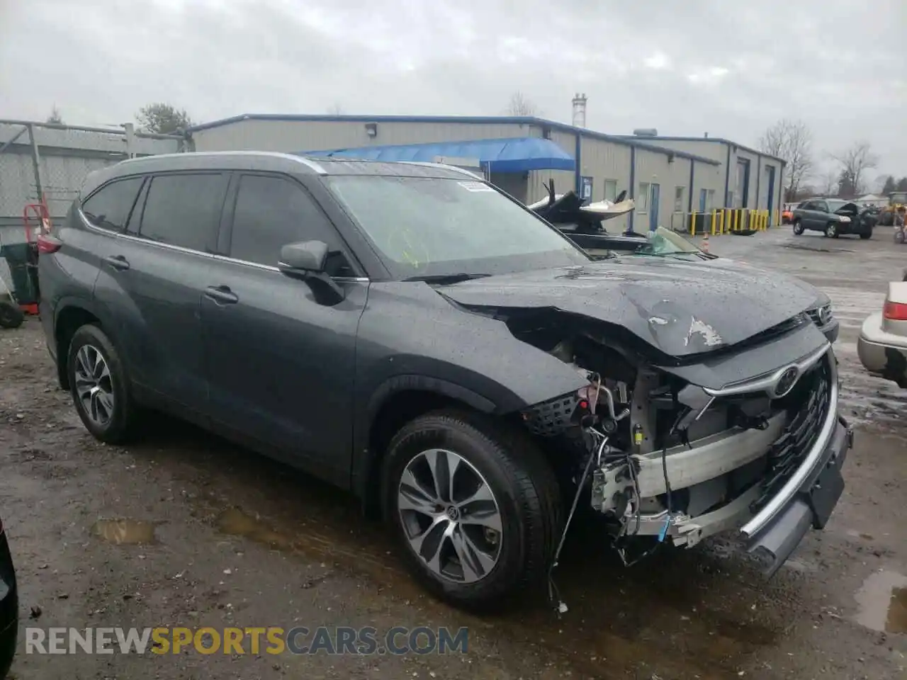1 Photograph of a damaged car 5TDGZRBH9MS154804 TOYOTA HIGHLANDER 2021