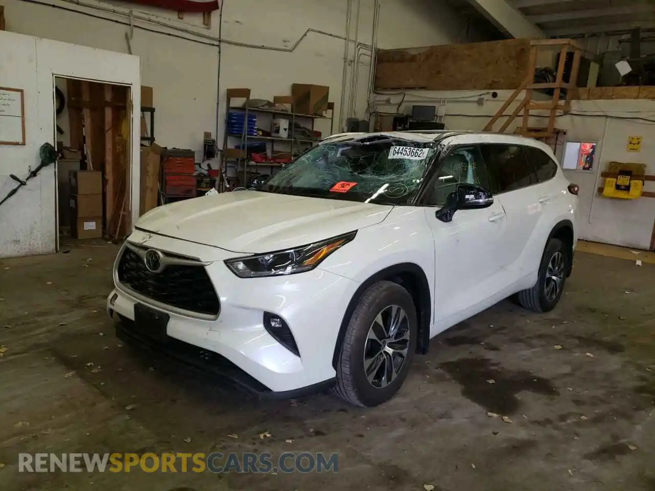 2 Photograph of a damaged car 5TDGZRBH9MS528697 TOYOTA HIGHLANDER 2021