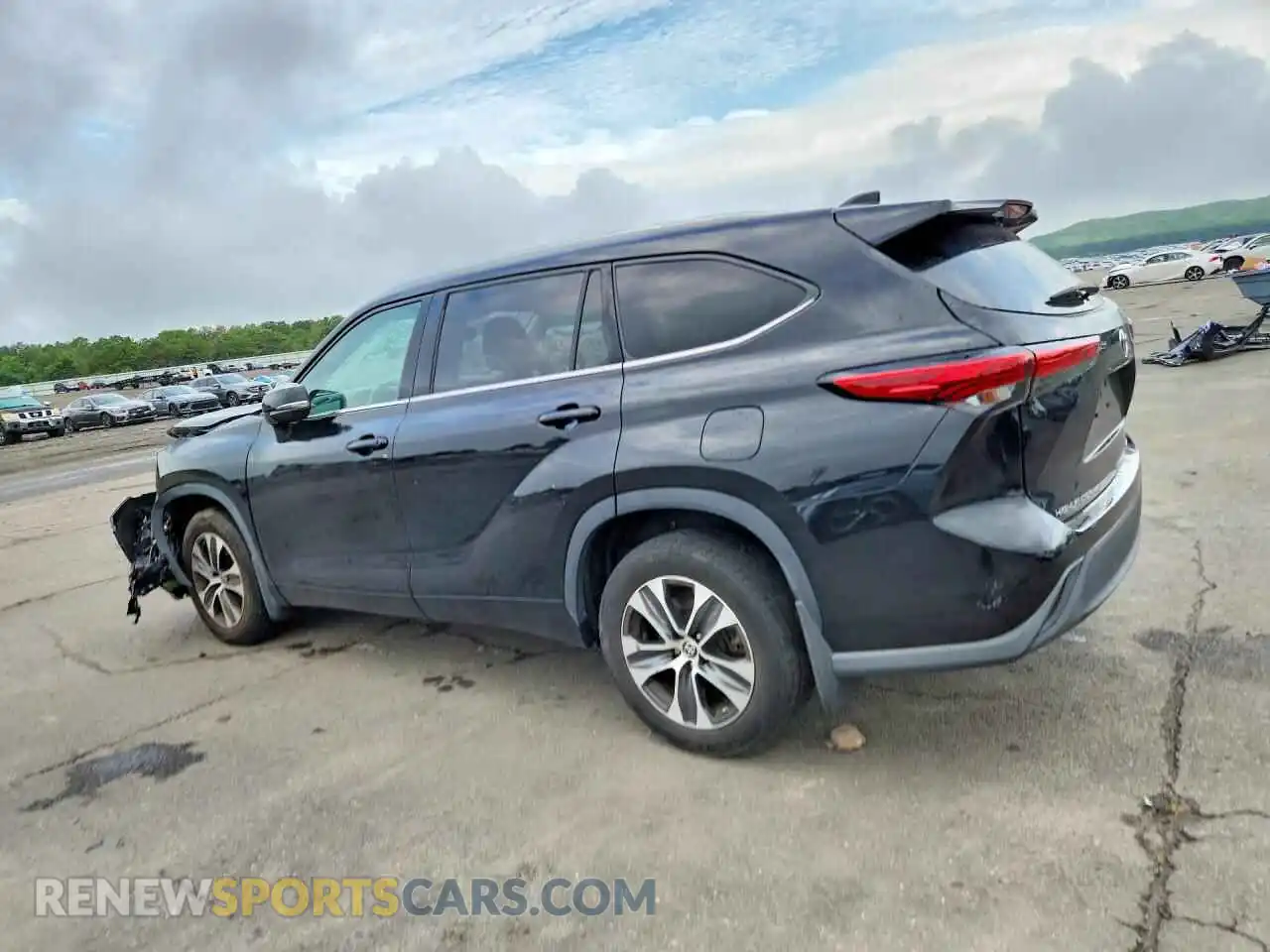 2 Фотография поврежденного автомобиля 5TDGZRBH9MS544592 TOYOTA HIGHLANDER 2021