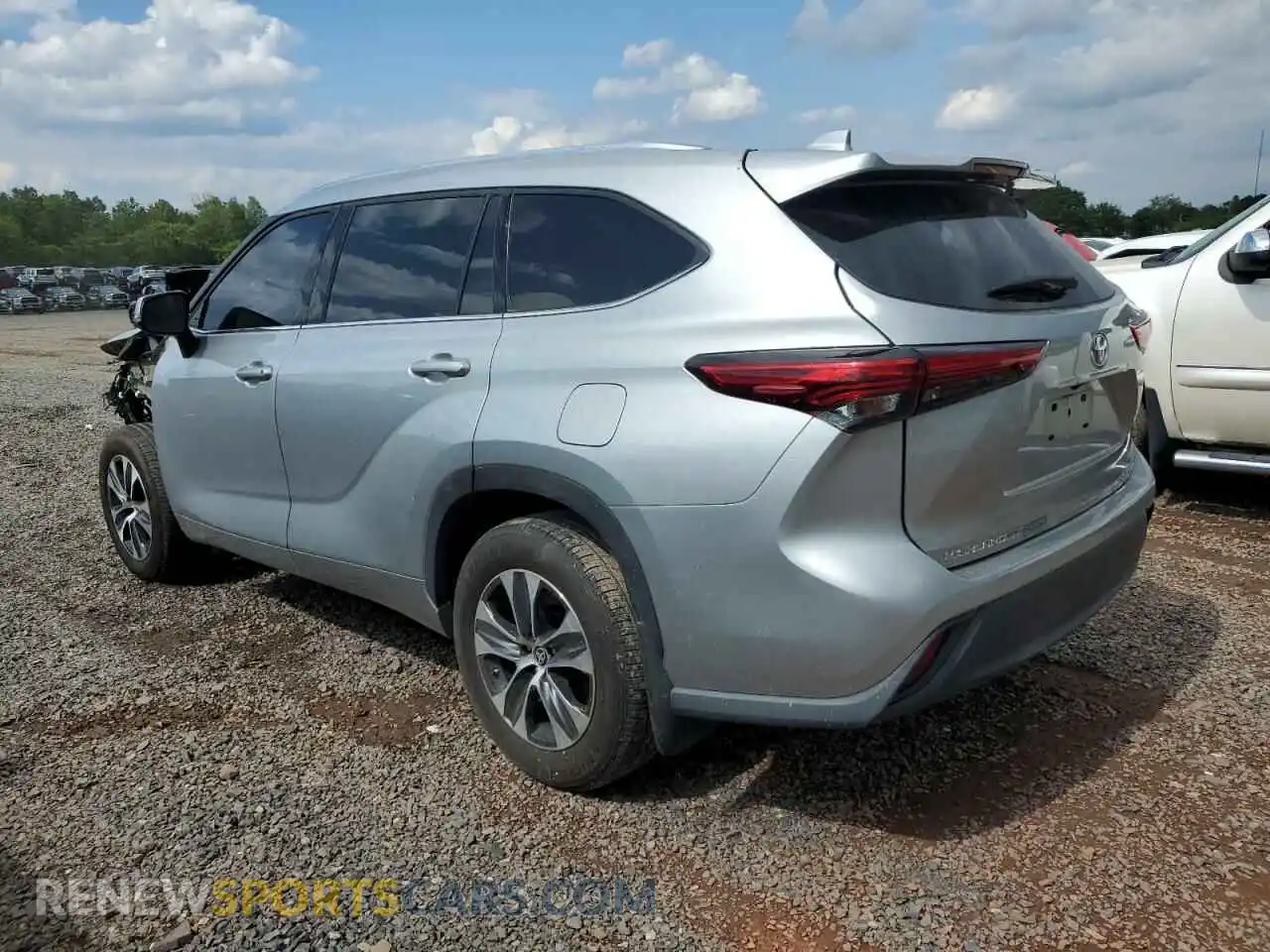 2 Photograph of a damaged car 5TDGZRBH9MS559240 TOYOTA HIGHLANDER 2021