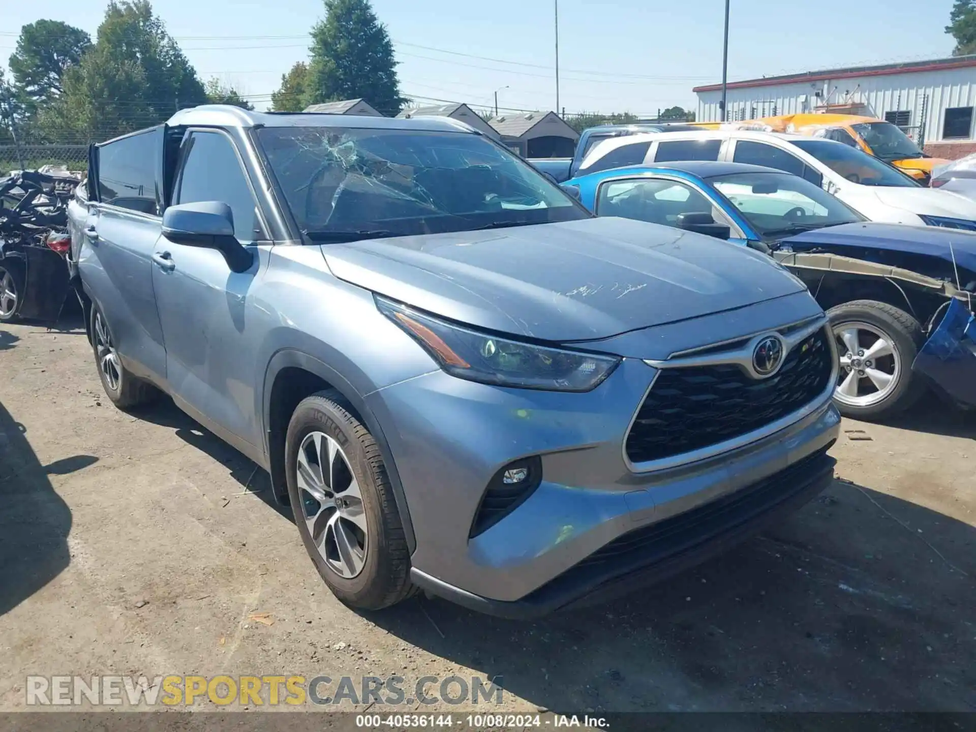 1 Photograph of a damaged car 5TDGZRBHXMS095245 TOYOTA HIGHLANDER 2021