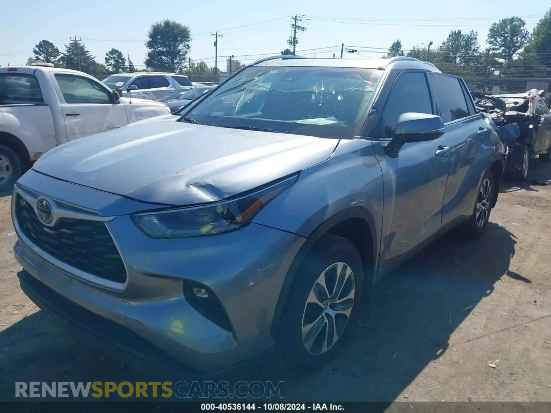 2 Photograph of a damaged car 5TDGZRBHXMS095245 TOYOTA HIGHLANDER 2021