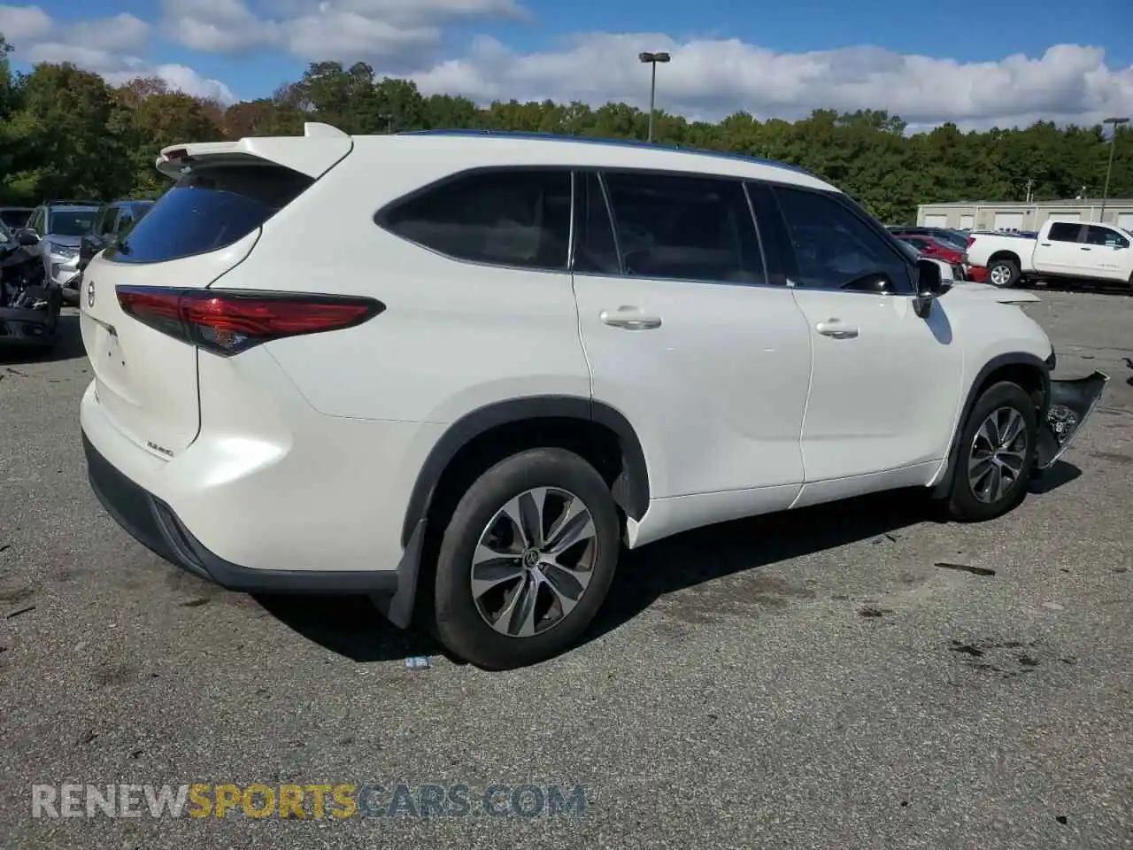 3 Photograph of a damaged car 5TDGZRBHXMS102226 TOYOTA HIGHLANDER 2021
