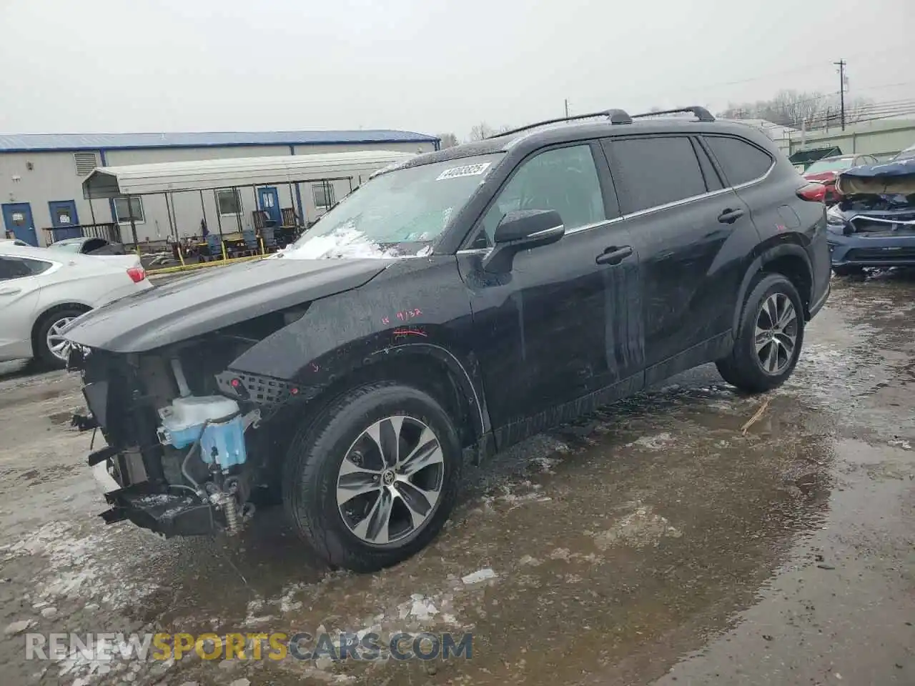 1 Photograph of a damaged car 5TDGZRBHXMS115509 TOYOTA HIGHLANDER 2021