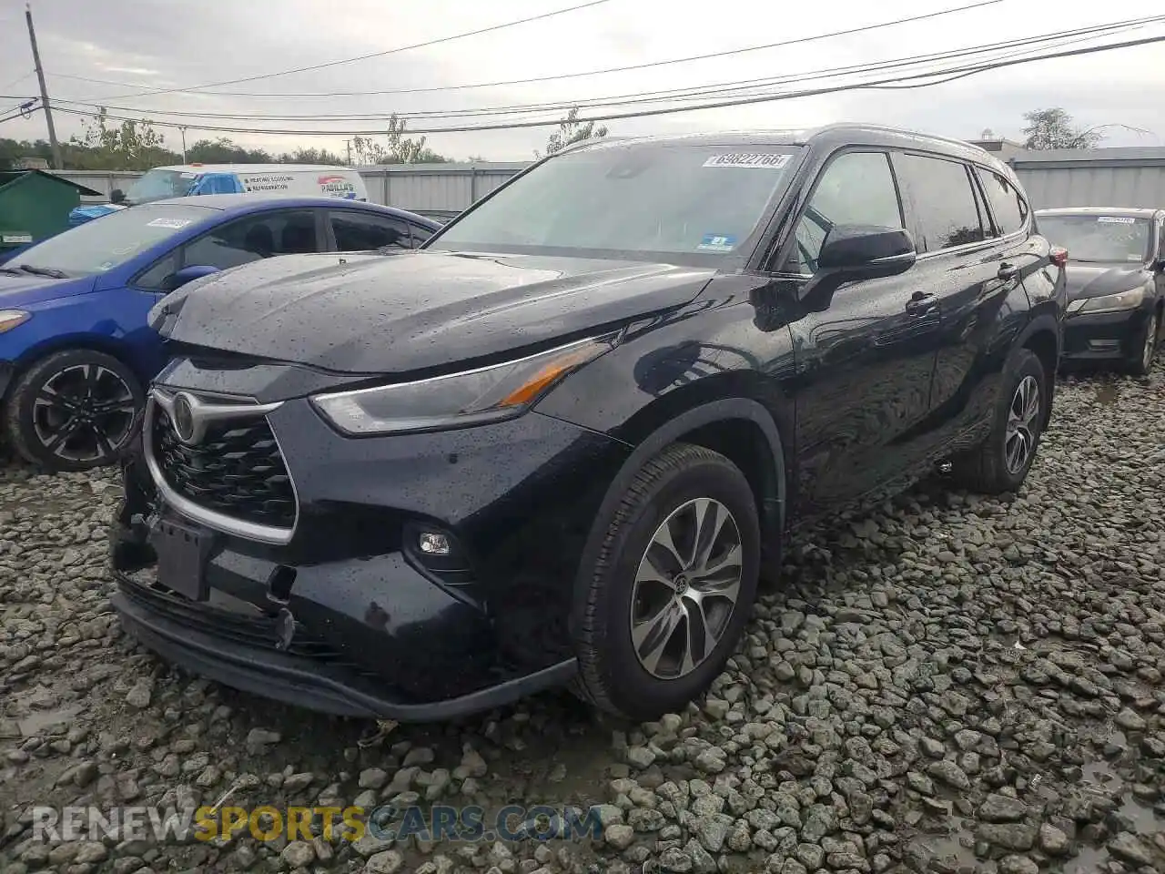 1 fotografías del automóvil dañado 5TDGZRBHXMS525579 TOYOTA HIGHLANDER 2021