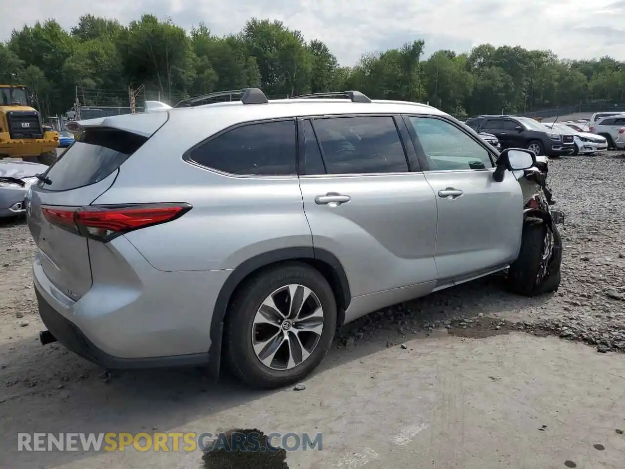 3 Photograph of a damaged car 5TDGZRBHXMS526361 TOYOTA HIGHLANDER 2021