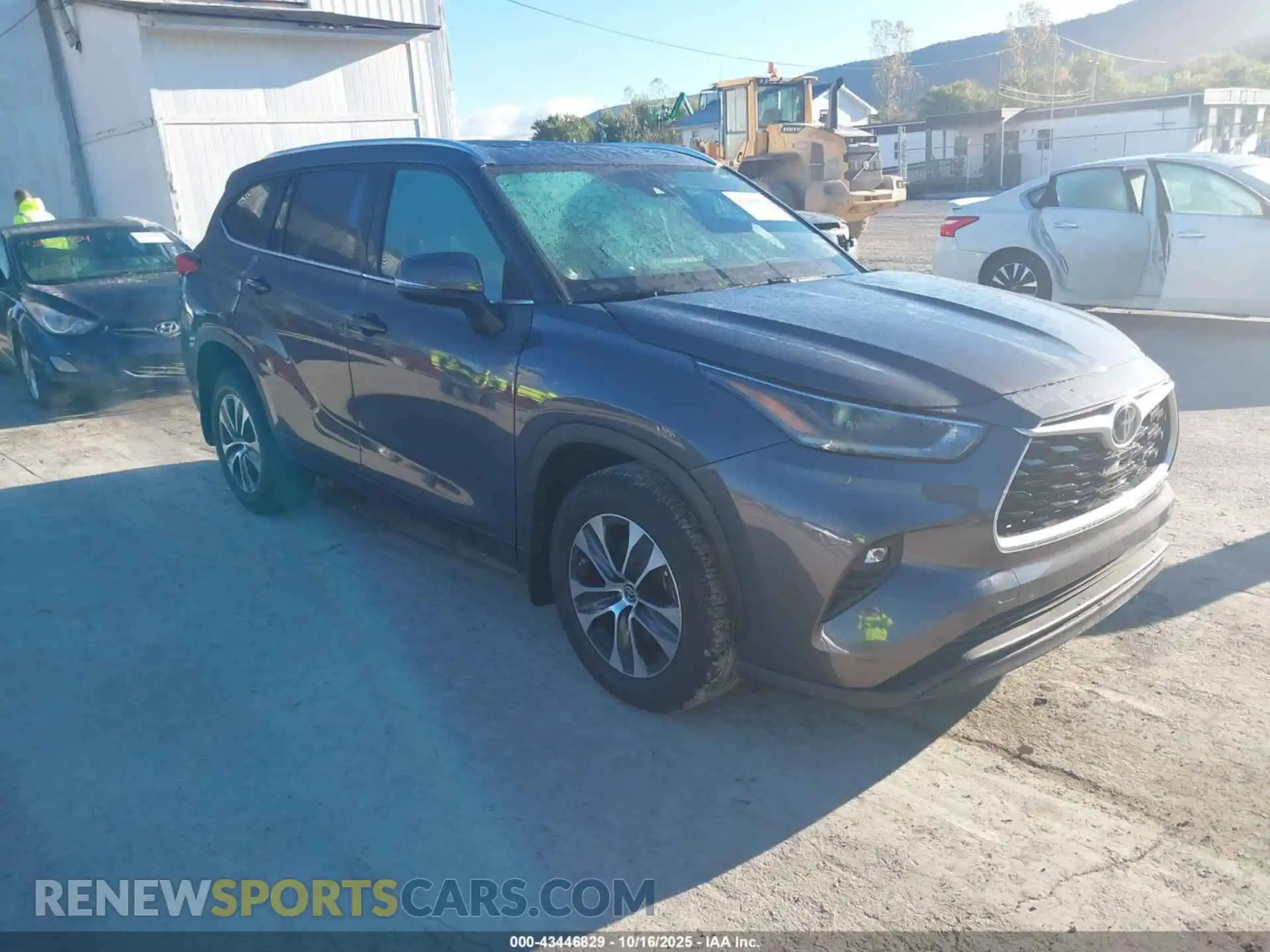 1 Photograph of a damaged car 5TDGZRBHXMS539854 TOYOTA HIGHLANDER 2021