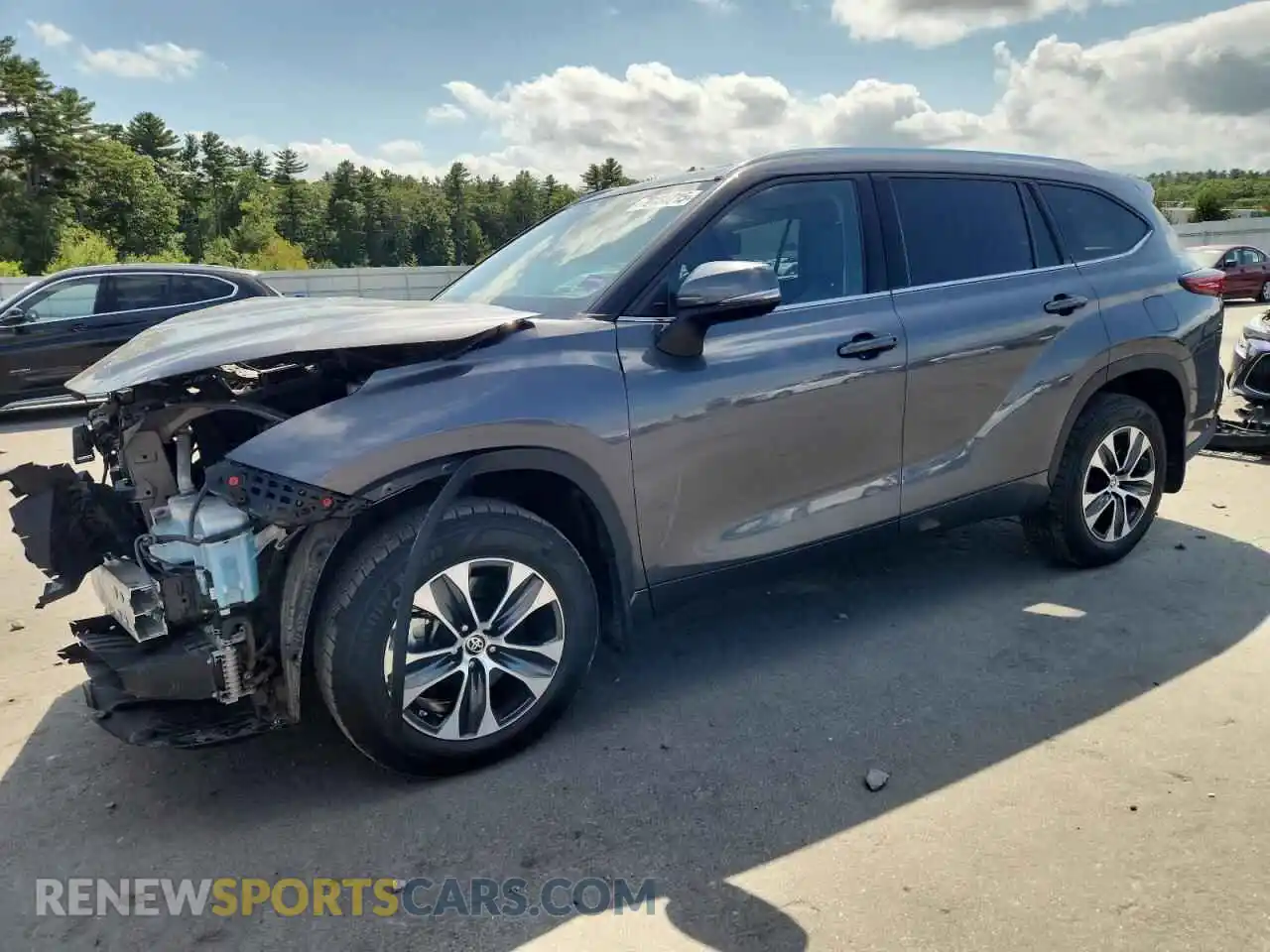 1 Photograph of a damaged car 5TDGZRBHXMS546190 TOYOTA HIGHLANDER 2021