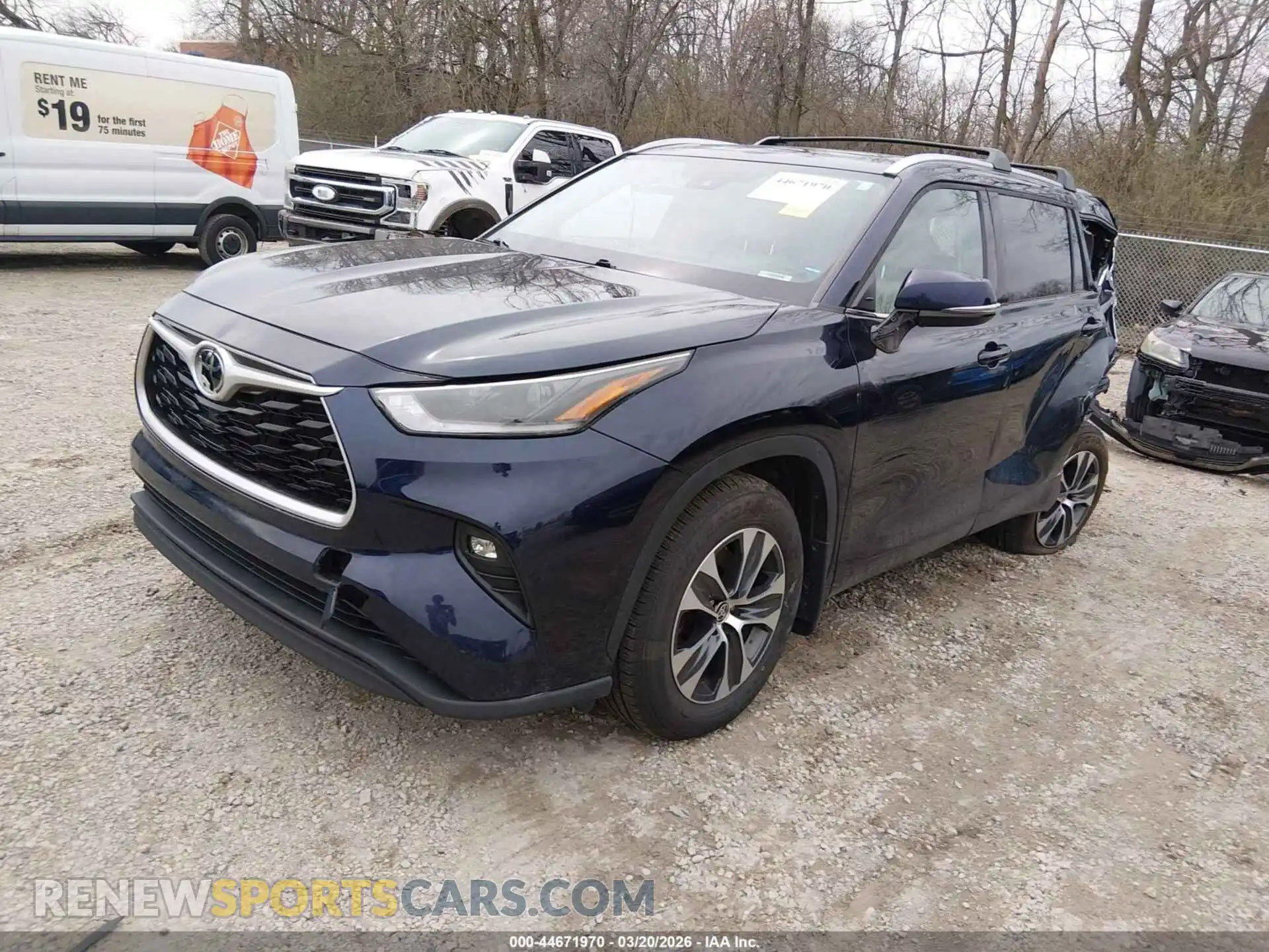 2 Photograph of a damaged car 5TDGZRBHXMS550305 TOYOTA HIGHLANDER 2021