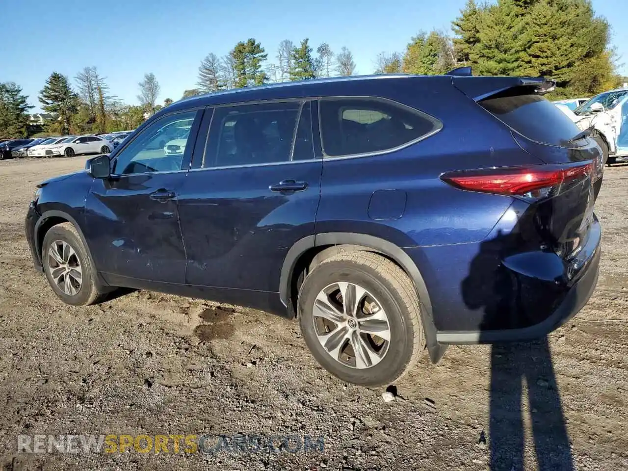 2 Photograph of a damaged car 5TDGZRBHXMS552930 TOYOTA HIGHLANDER 2021