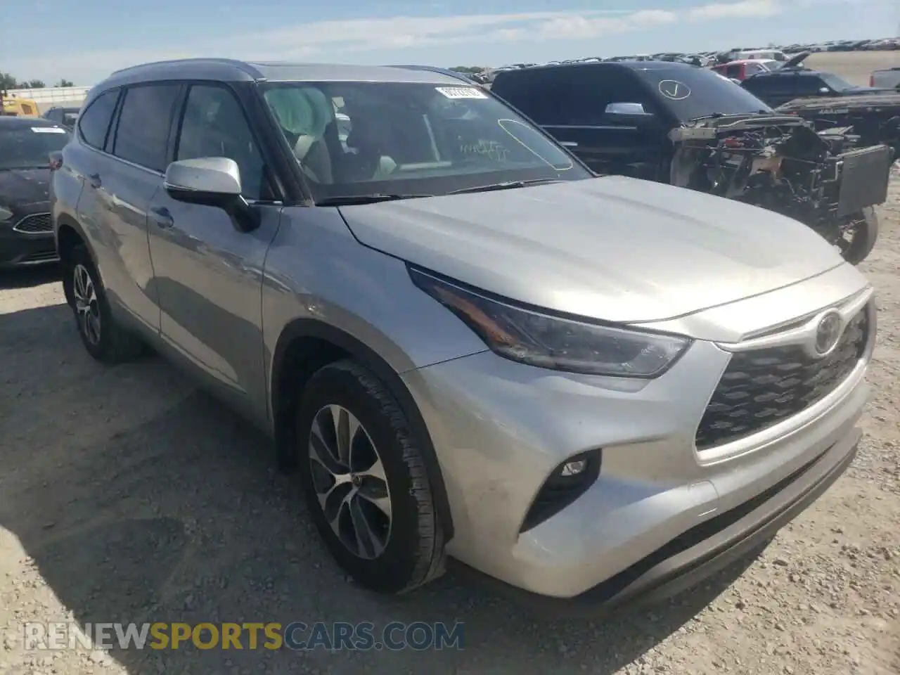 1 Photograph of a damaged car 5TDGZRBHXMS559280 TOYOTA HIGHLANDER 2021