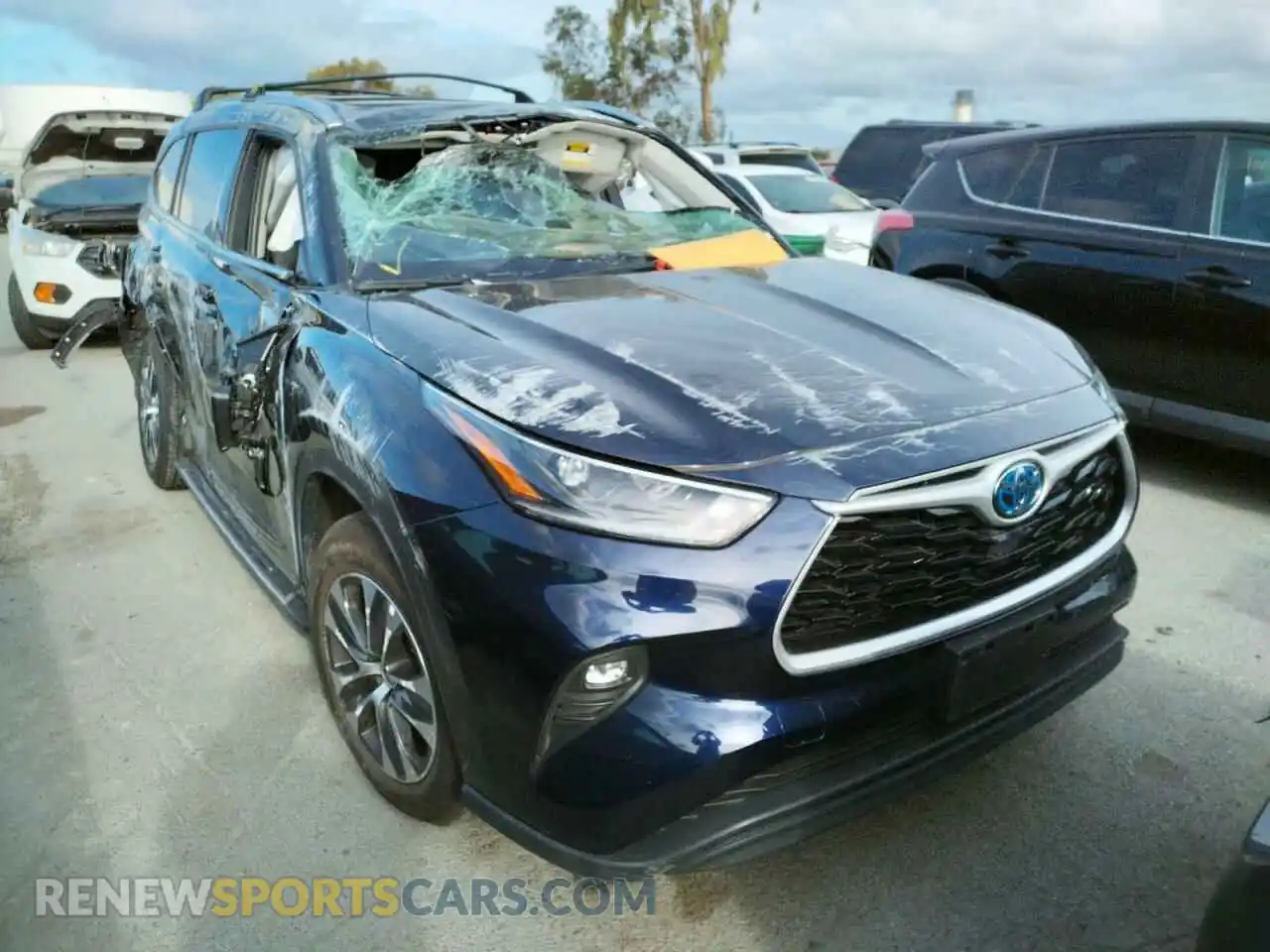1 fotografías del automóvil dañado 5TDHARAH1MS504049 TOYOTA HIGHLANDER 2021