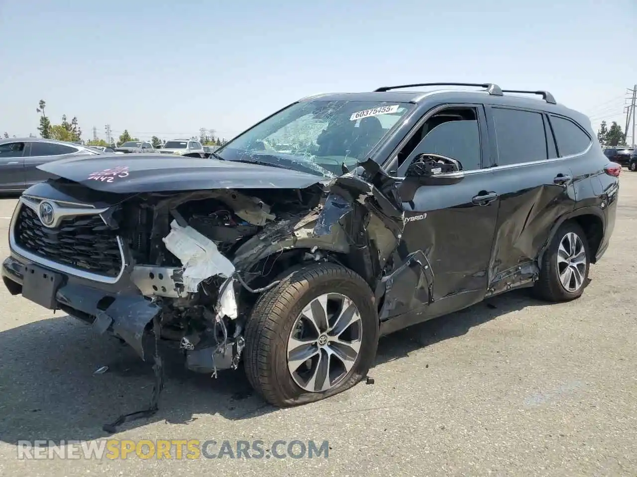 1 Photograph of a damaged car 5TDHARAH2MS506442 TOYOTA HIGHLANDER 2021