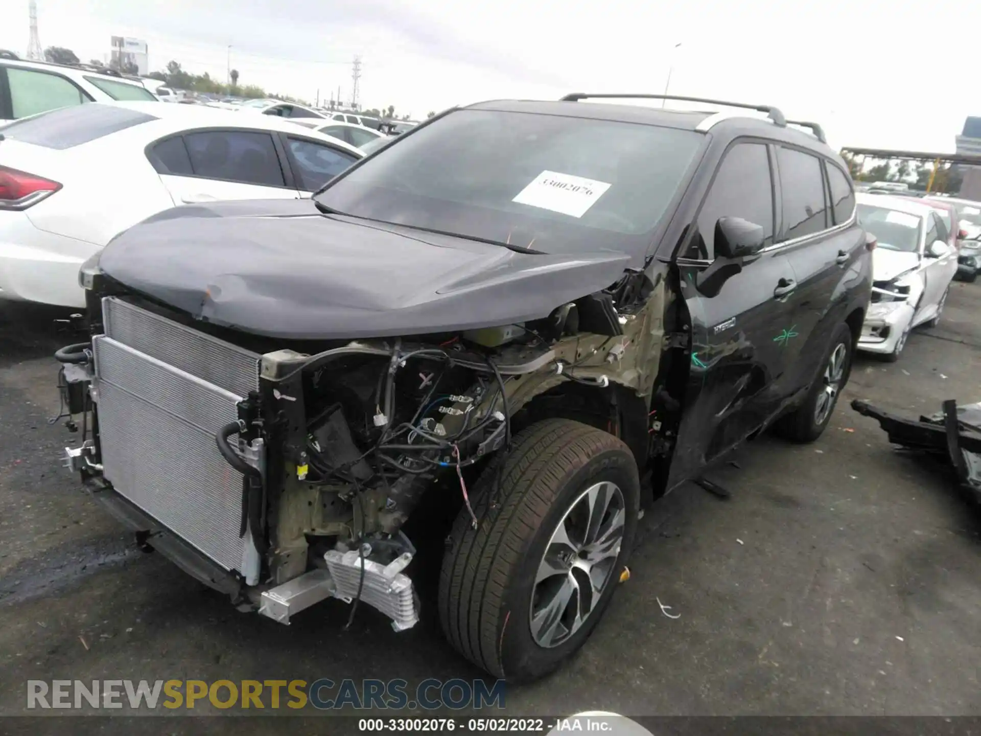 2 Photograph of a damaged car 5TDHARAH2MS507834 TOYOTA HIGHLANDER 2021