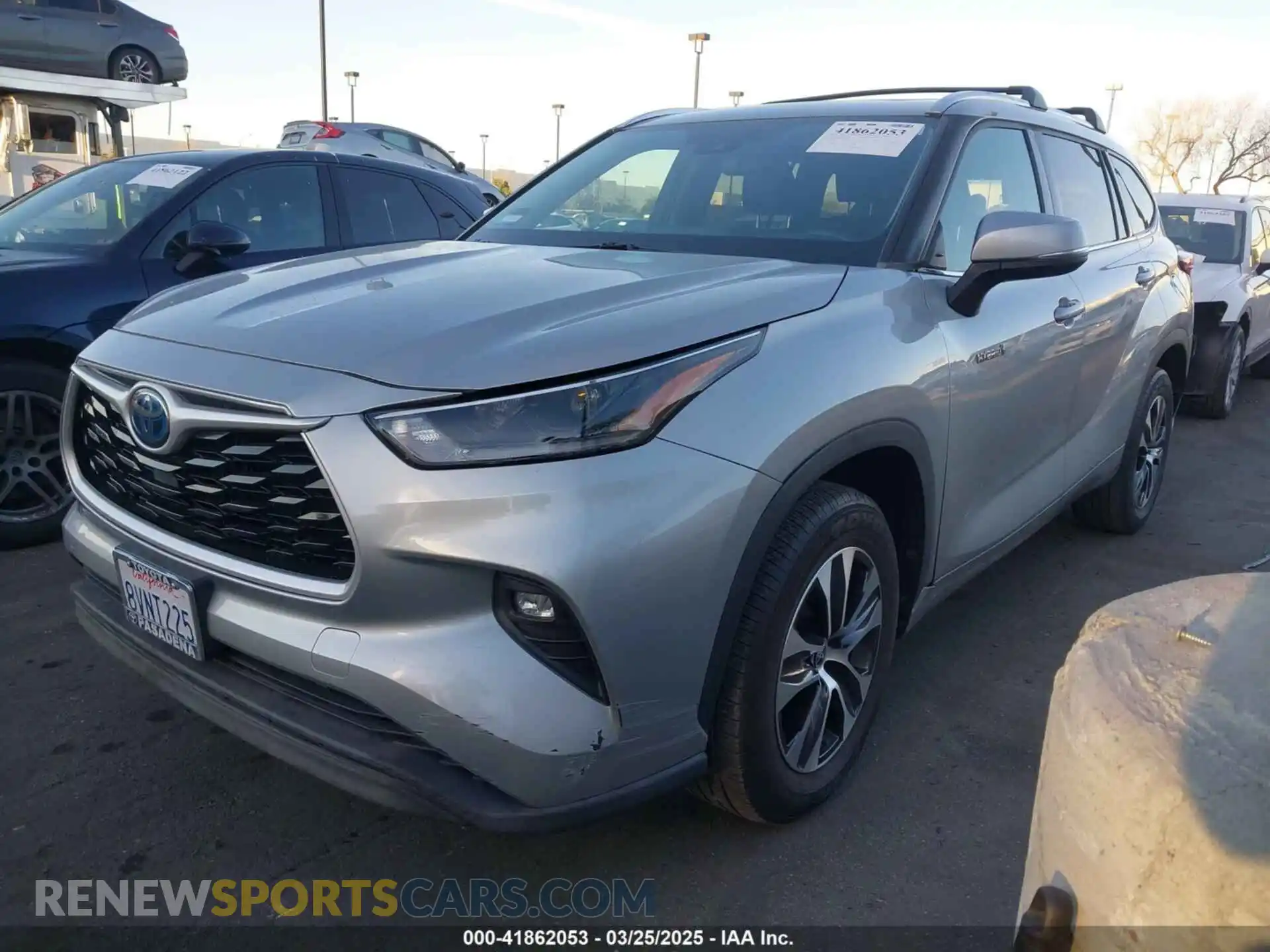 2 Photograph of a damaged car 5TDHARAH3MS007925 TOYOTA HIGHLANDER 2021