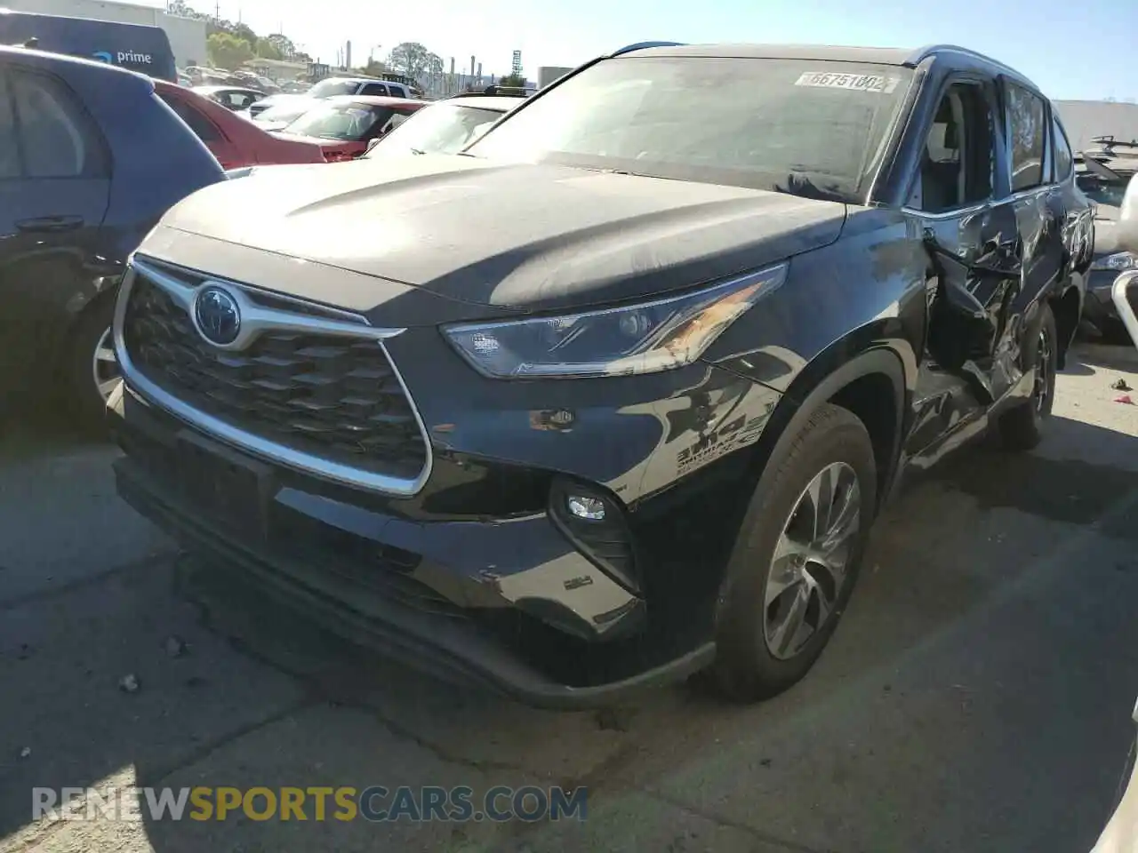 1 Photograph of a damaged car 5TDHARAH3MS507809 TOYOTA HIGHLANDER 2021
